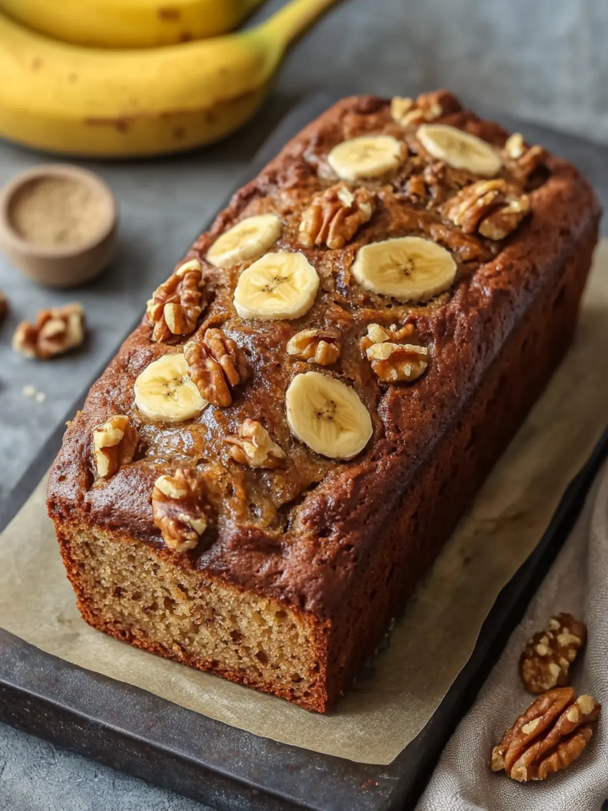 Ultimate Banana Loaf with Walnuts - Easy & Delicious Bliss 2 Banana Loaf with Walnuts