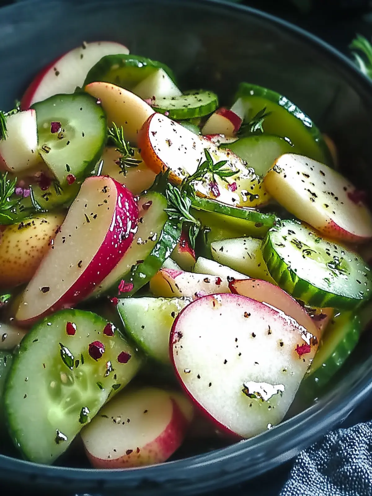 Delicious Apple Pear Cucumber Salad for Refreshing Summer Days 4 Apple Pear Cucumber Salad