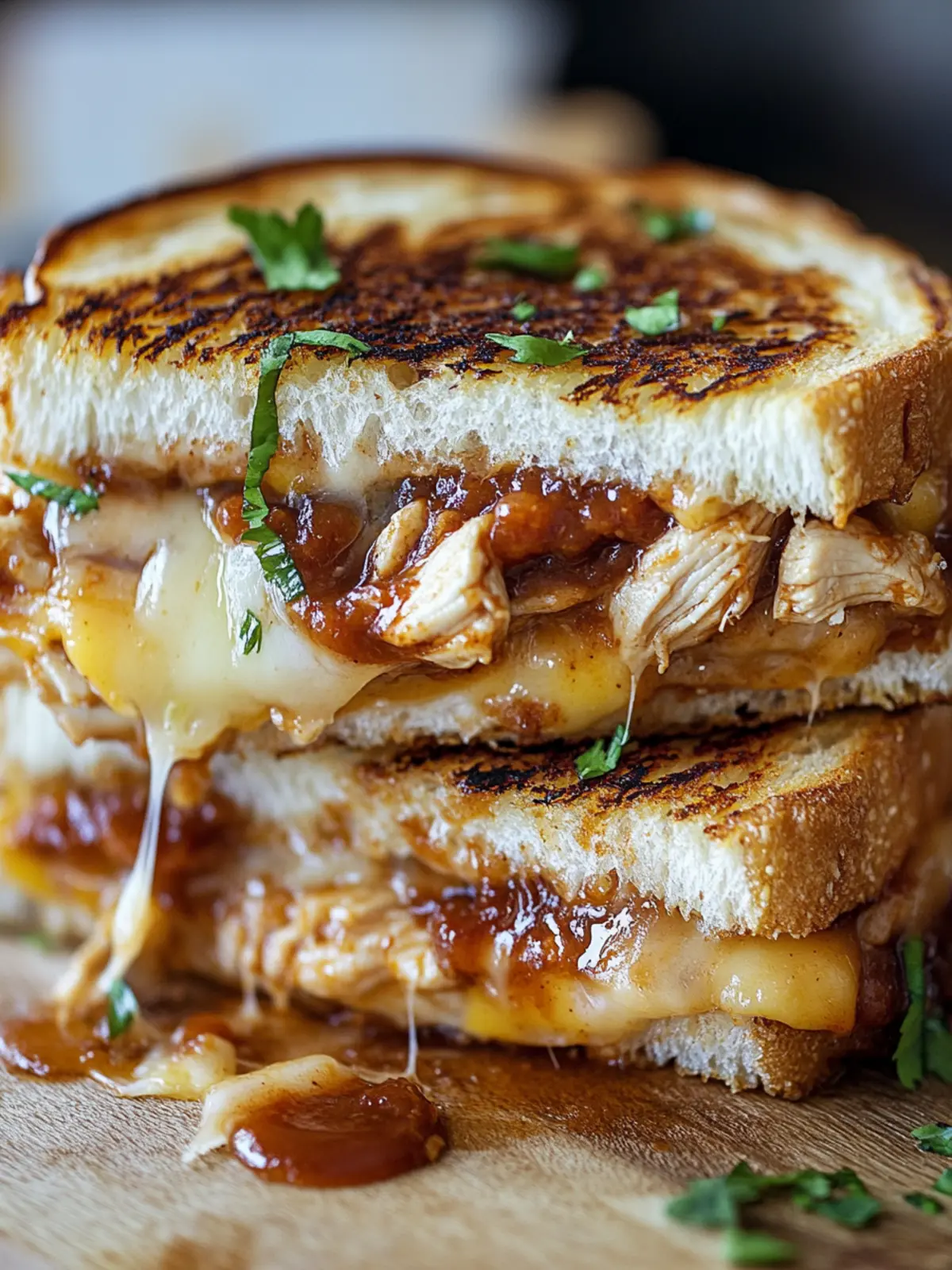 Ultimate BBQ Chicken Grilled Cheese for Comfort Food Lovers 3 BBQ Chicken Grilled Cheese