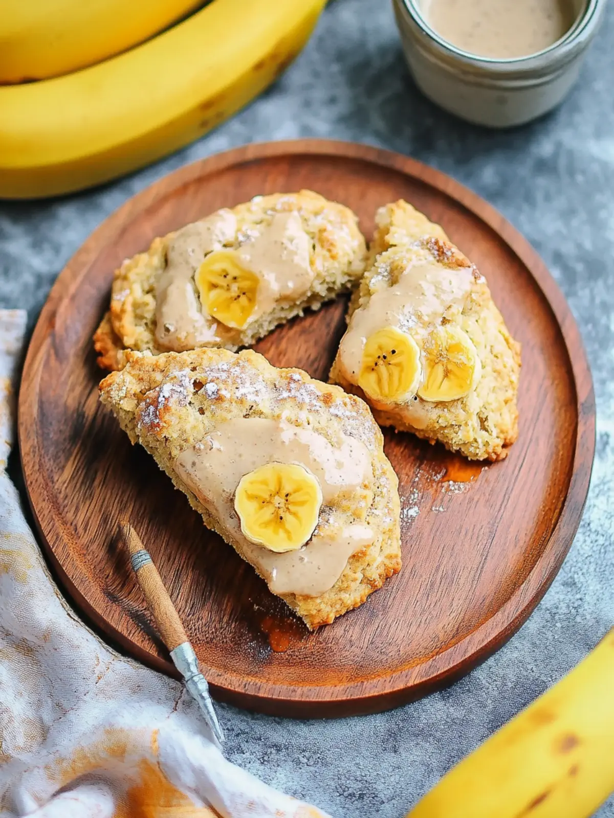 Irresistible Banana Bread Scones with Creamy Cinnamon Glaze 5 Banana Bread Scones