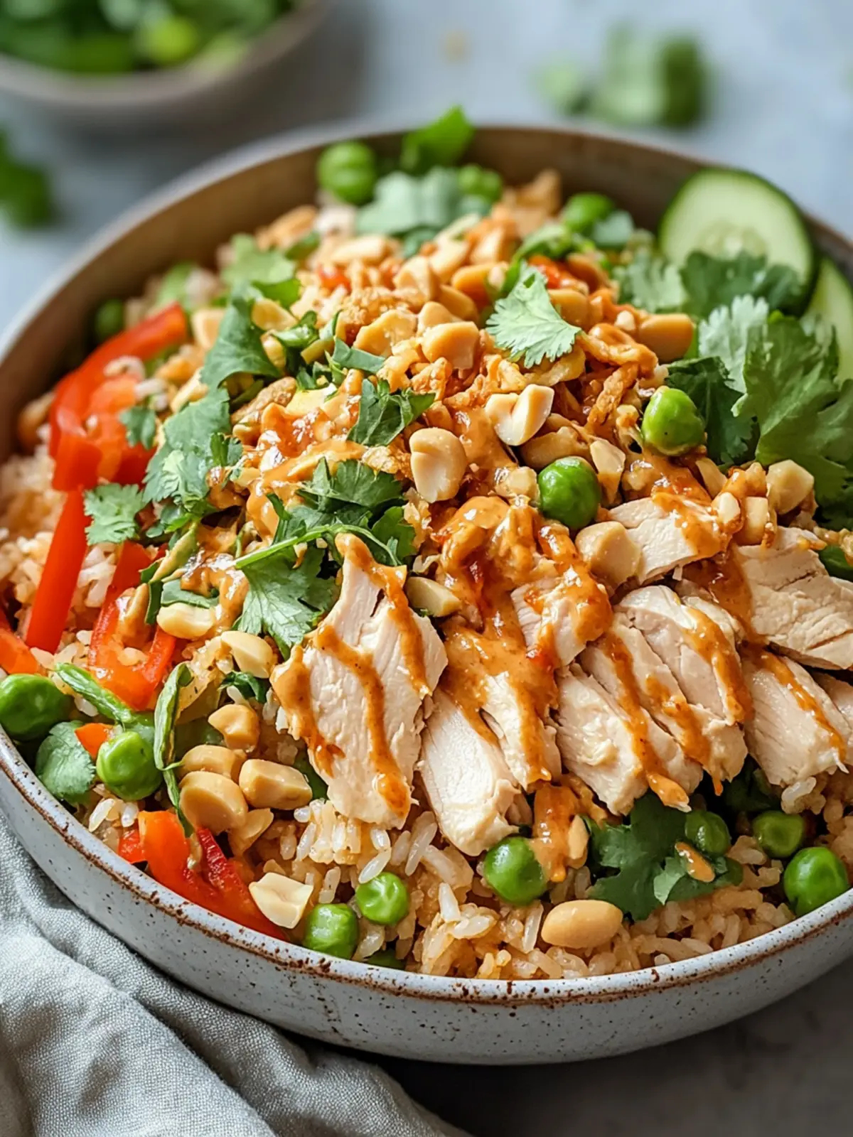 Savor Chicken Crispy Rice Salad with Creamy Peanut Bliss 2 Savor Chicken Crispy Rice Salad with Creamy Peanut