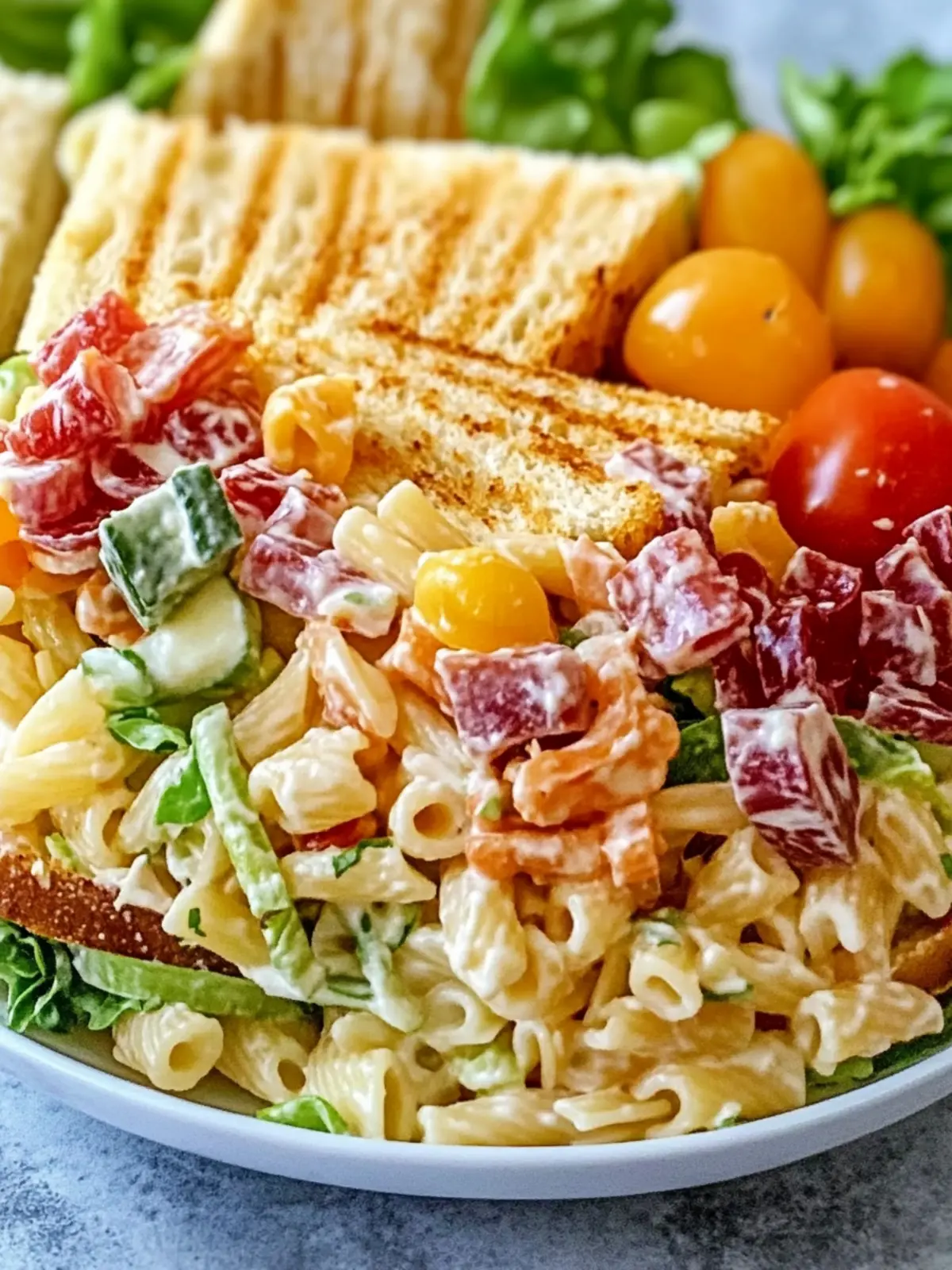 Mouthwatering Club Sandwich Pasta Salad You Can Make Ahead 4 Club Sandwich Pasta Salad