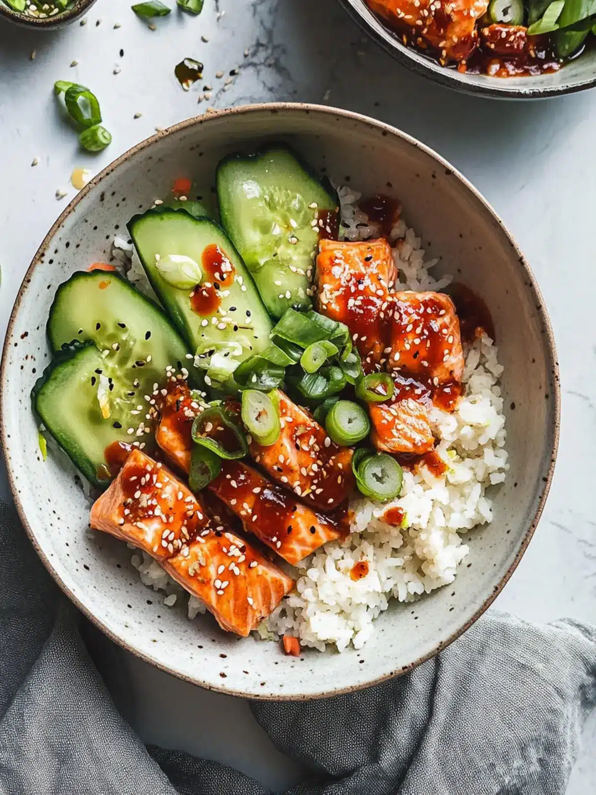 Savory Honey Sriracha Salmon Bowls You’ll Crave Tonight 2 Honey Sriracha Salmon Bowls
