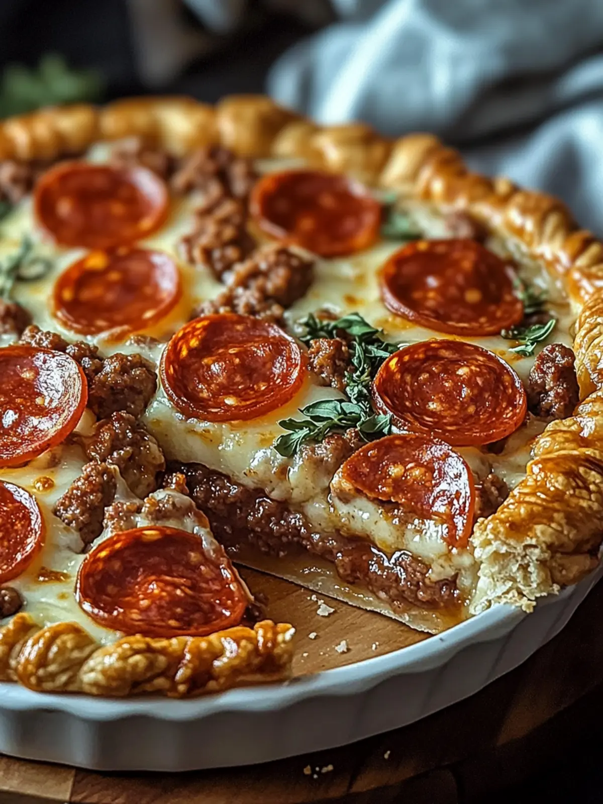 Savory Hamburger Sausage & Pepperoni Pie for Cozy Nights 3 Savory Hamburger Sausage & Pepperoni Pie