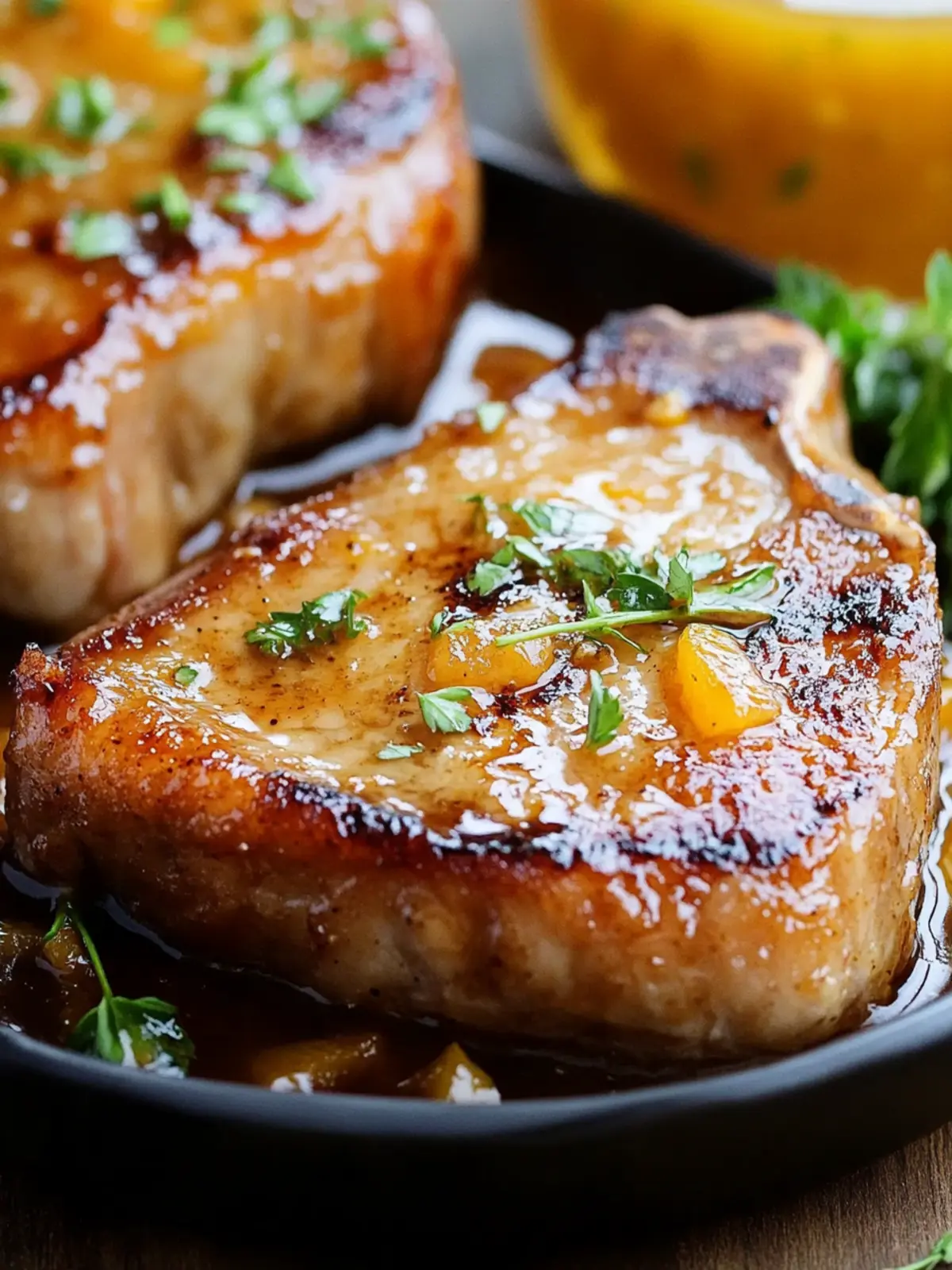 Savory Apricot Ginger Steakhouse Pork Chops in 30 Minutes 4 Apricot Ginger Steakhouse Pork Chops