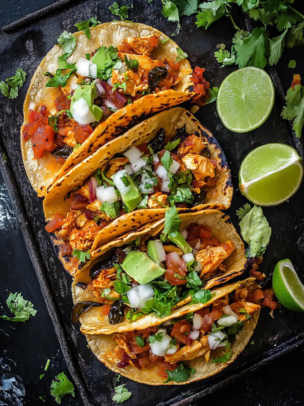 Crispy Poblano Chicken Tacos with Zesty Avocado Salsa Magic 4 crispy poblano chicken tacos