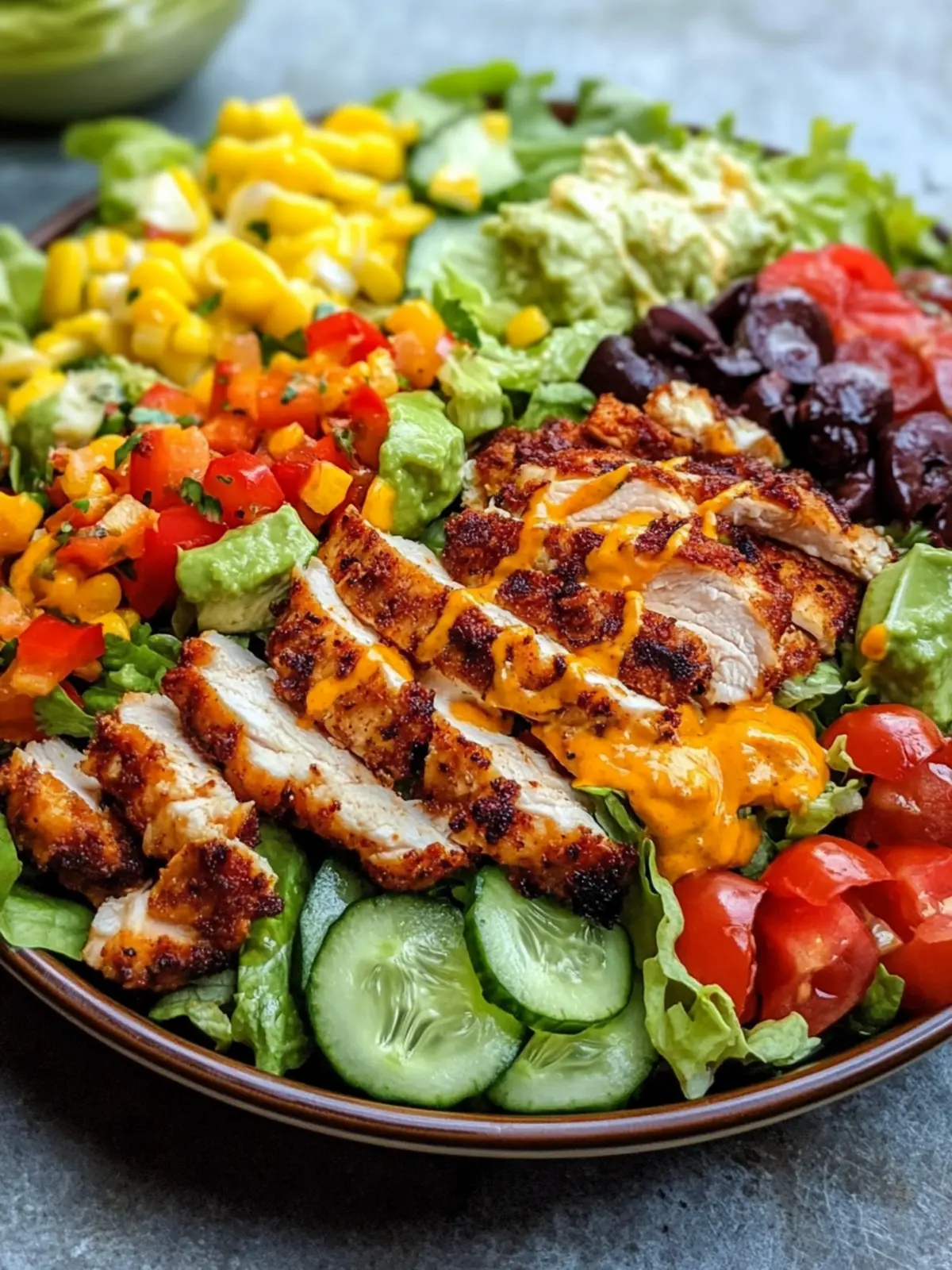 Crispy Chicken Taco Salad: Quick, Healthy, and Delicious! 2 Crispy Chicken Taco Salad