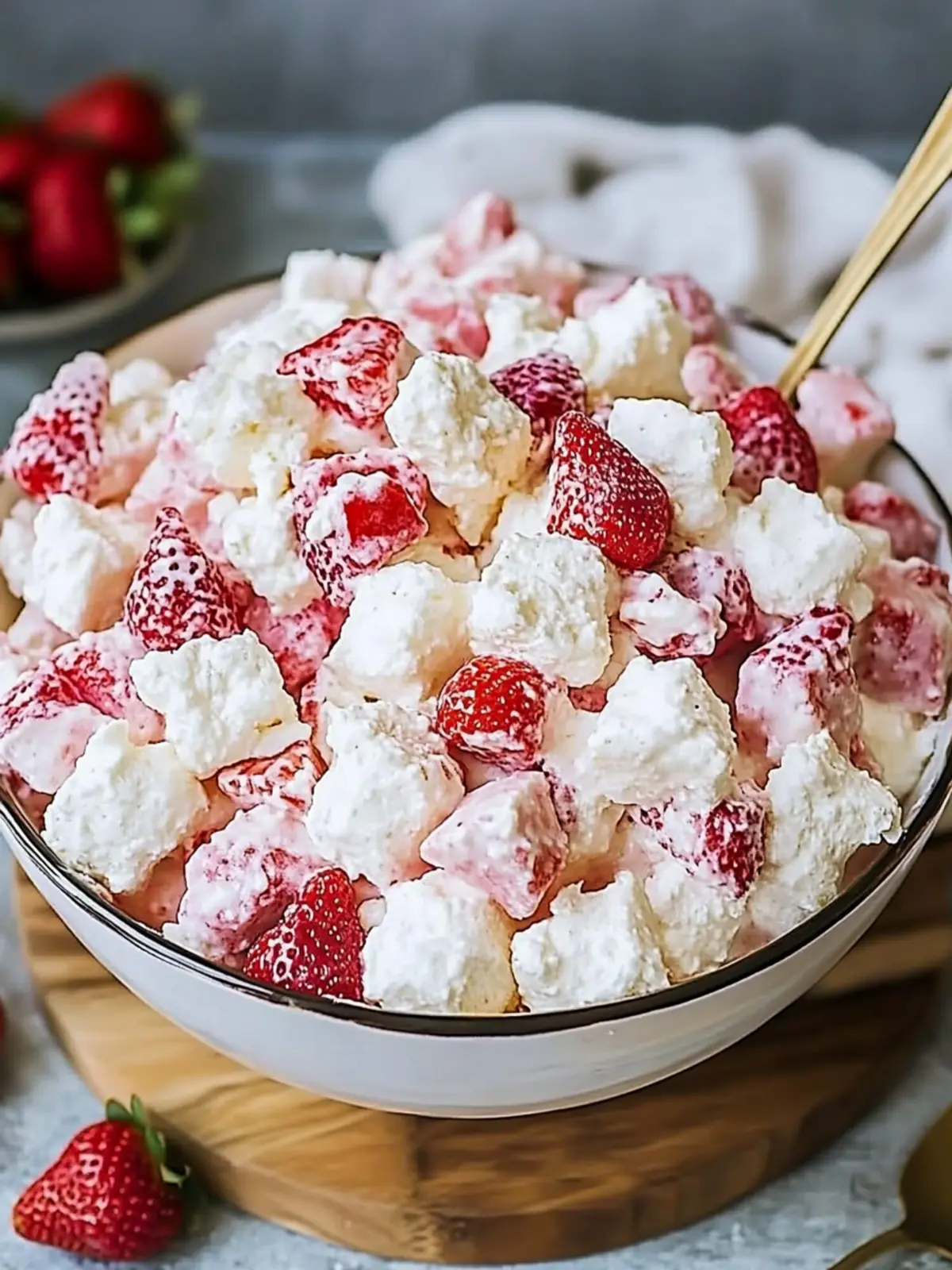 Strawberry Shortcake Fluff Salad - Your Ultimate Summer Bliss 4 Strawberry Shortcake Fluff Salad