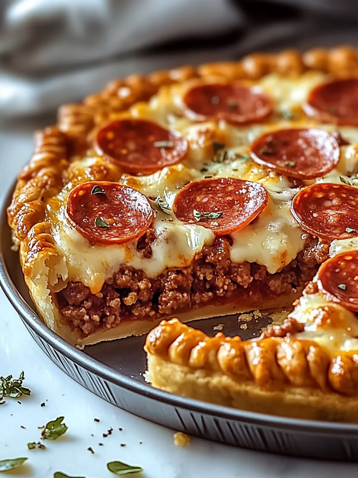 Savory Hamburger Sausage & Pepperoni Pie for Cozy Nights 5 Savory Hamburger Sausage & Pepperoni Pie