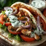 Savory Slow Cooker Chicken Gyros with Zesty Tzatziki Delight 8 Slow Cooker Chicken Gyros