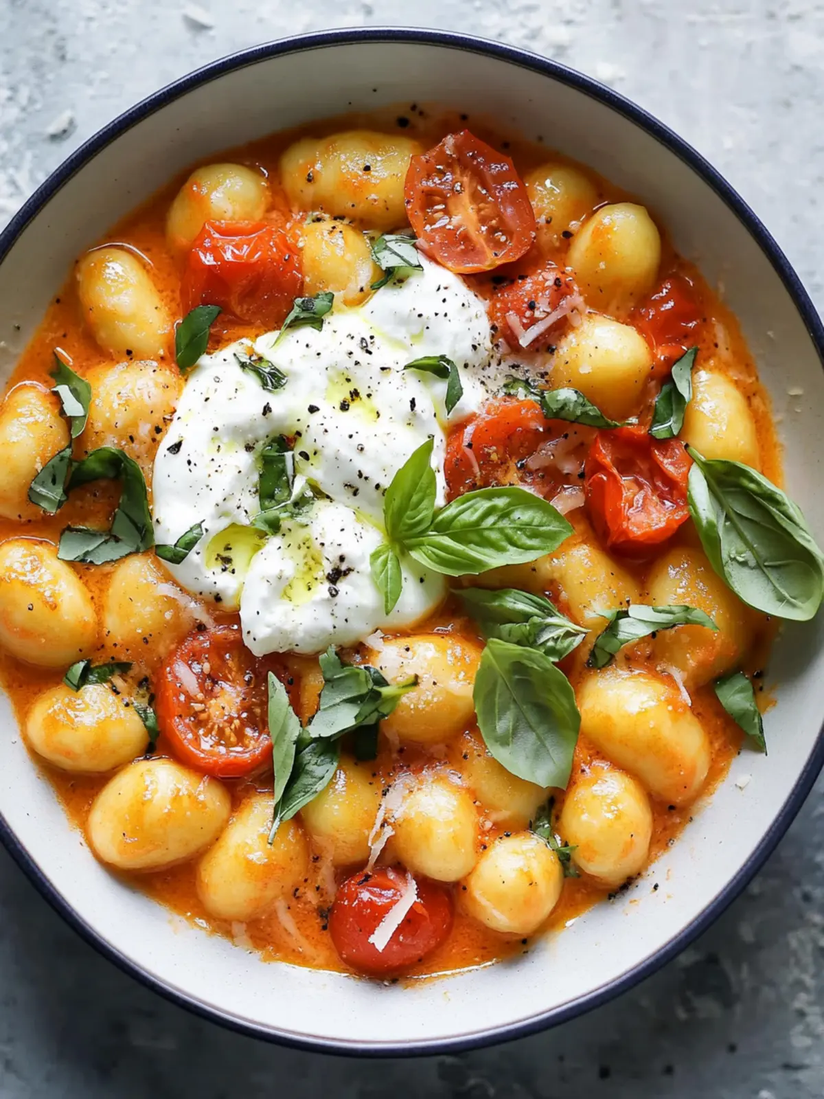 Creamy Tomato Gnocchi with Burrata: A Quick Cozy Dinner 4 Creamy Tomato Gnocchi with Burrata