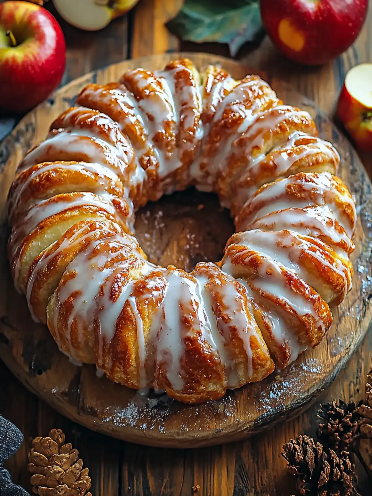 Delicious Apple Kringle with Vanilla Glaze You’ll Love 4 Apple Kringle with Vanilla Glaze