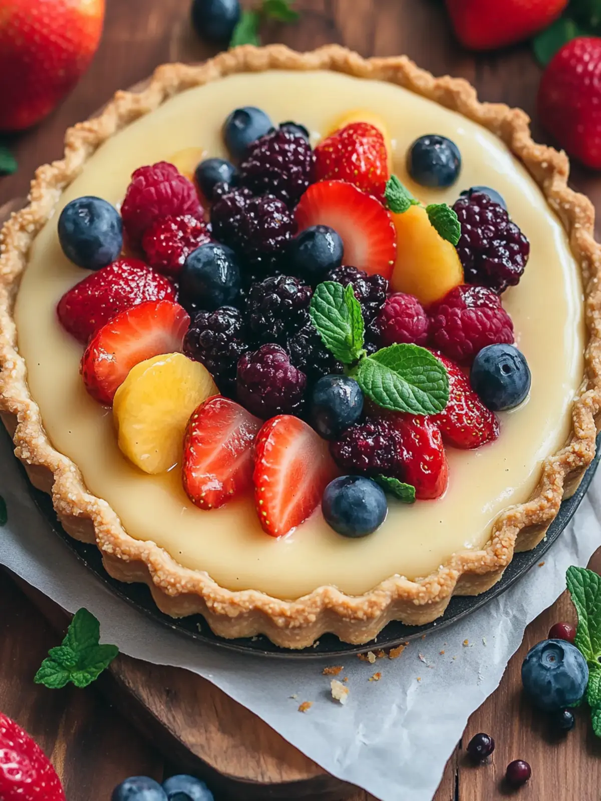 Silky Vanilla Custard Fruit Tart That Wows Every Gathering 3 Silky Vanilla Custard Fruit Tart