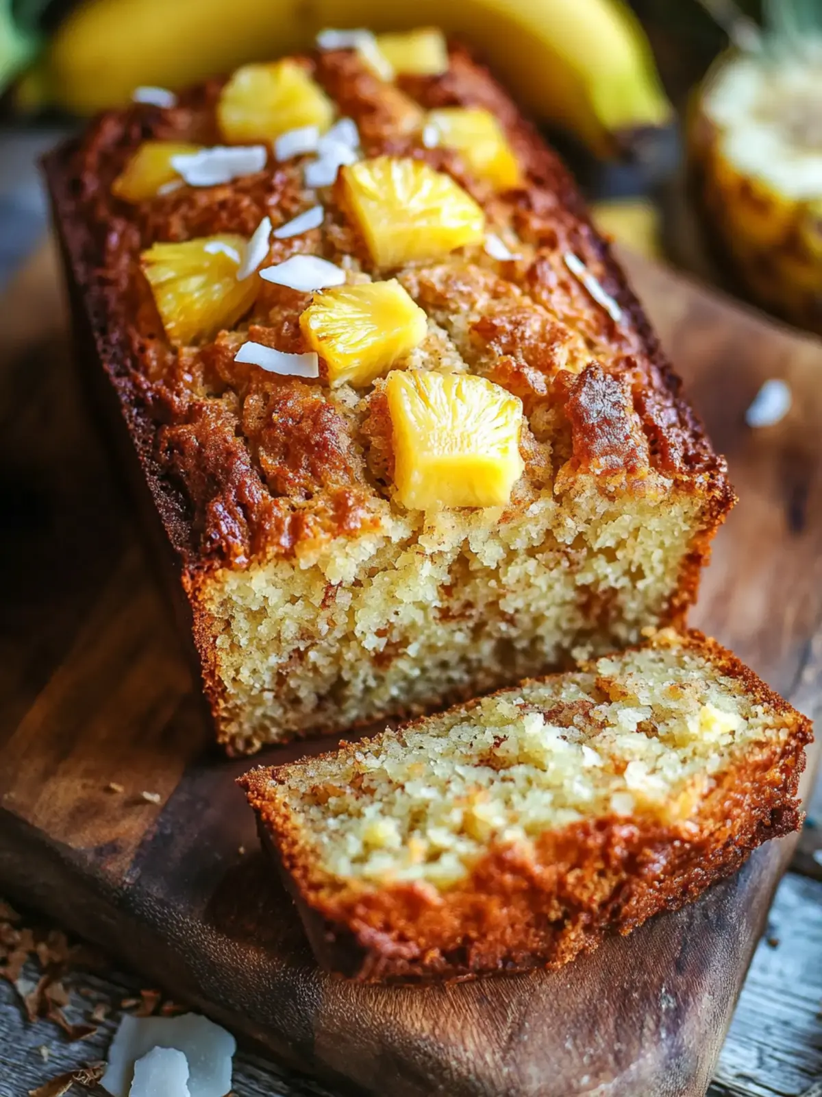 Tropical Coconut Pineapple Banana Bread for Blissful Mornings 3 Coconut Pineapple Banana Bread