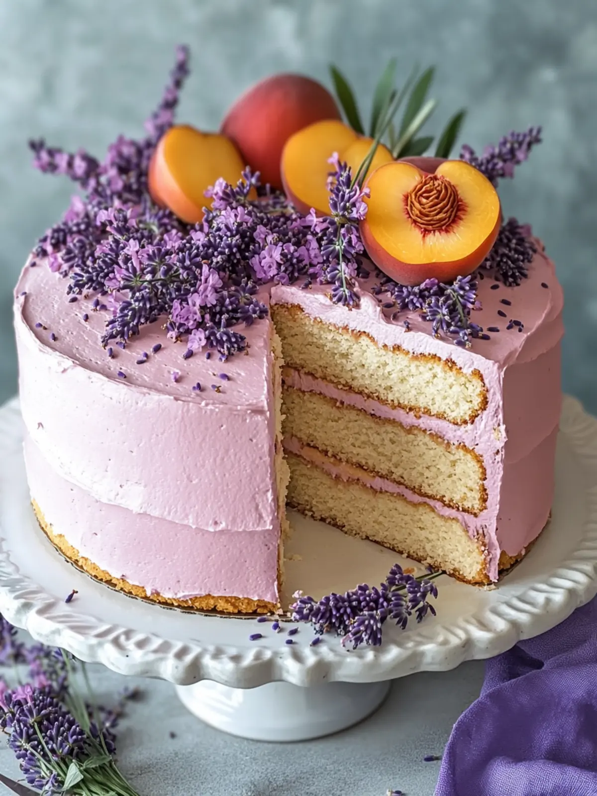 Lavender Peach Cake: A Delightfully Unique Dessert Experience 3 Lavender Peach Cake
