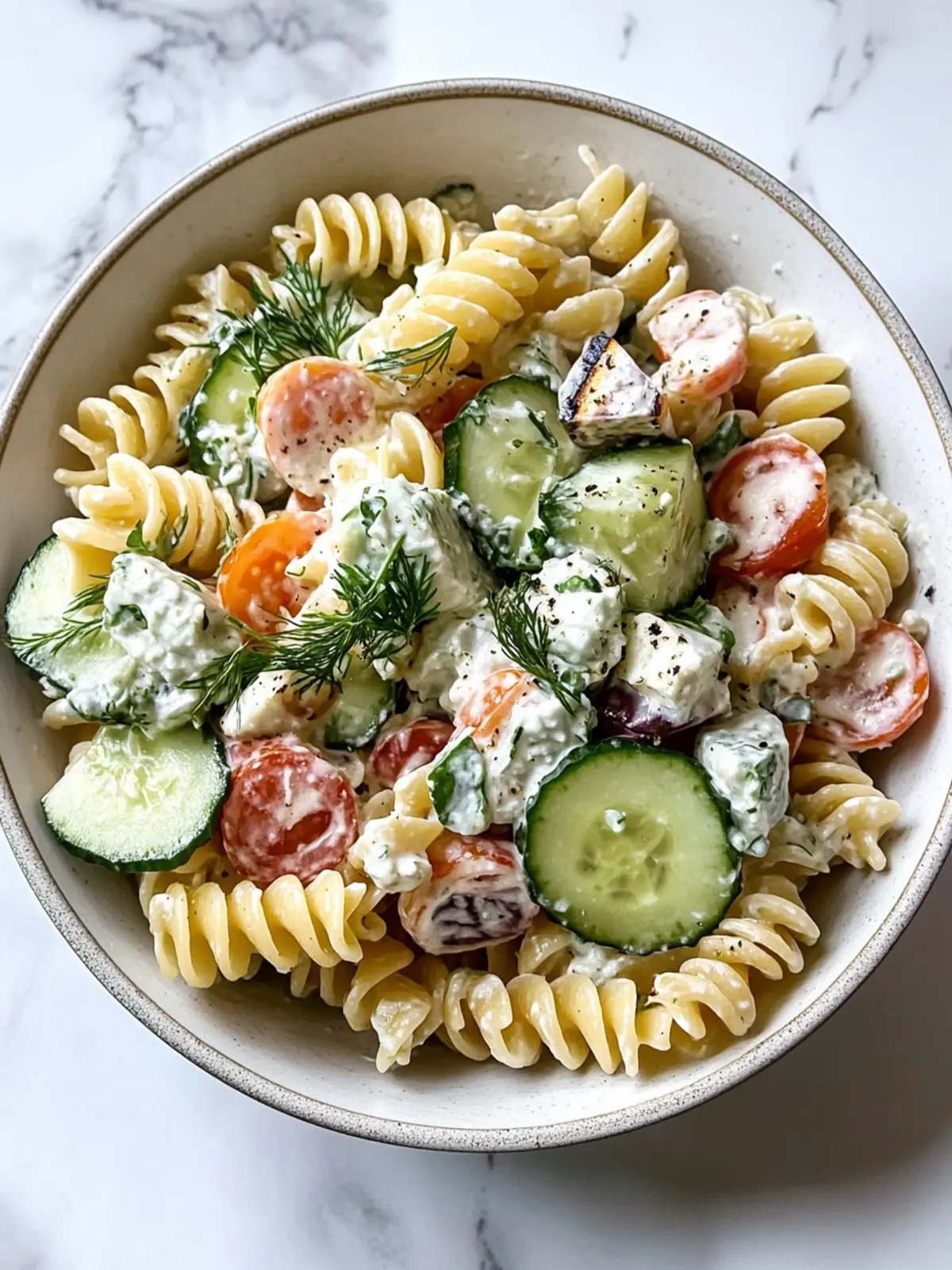 Refreshing Tzatziki Pasta Salad for Your Summer Gatherings 2 Tzatziki Pasta Salad