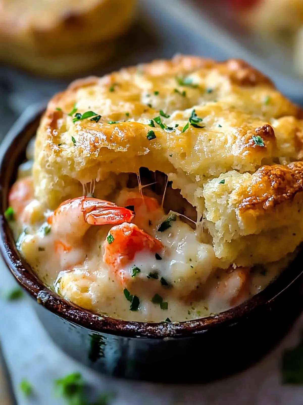Cheddar Bay Biscuit Seafood Pot Pie in Just 30 Minutes 5 Cheddar Bay Biscuit Seafood Pot Pie