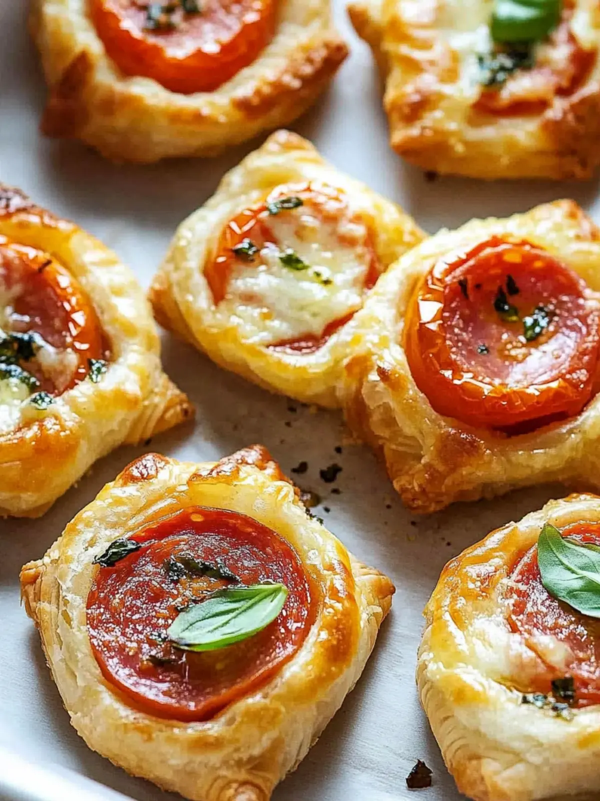 Pepperoni Basil Tomato Puffs: Your New Favorite Party Snack 3 Pepperoni Basil Tomato Puffs