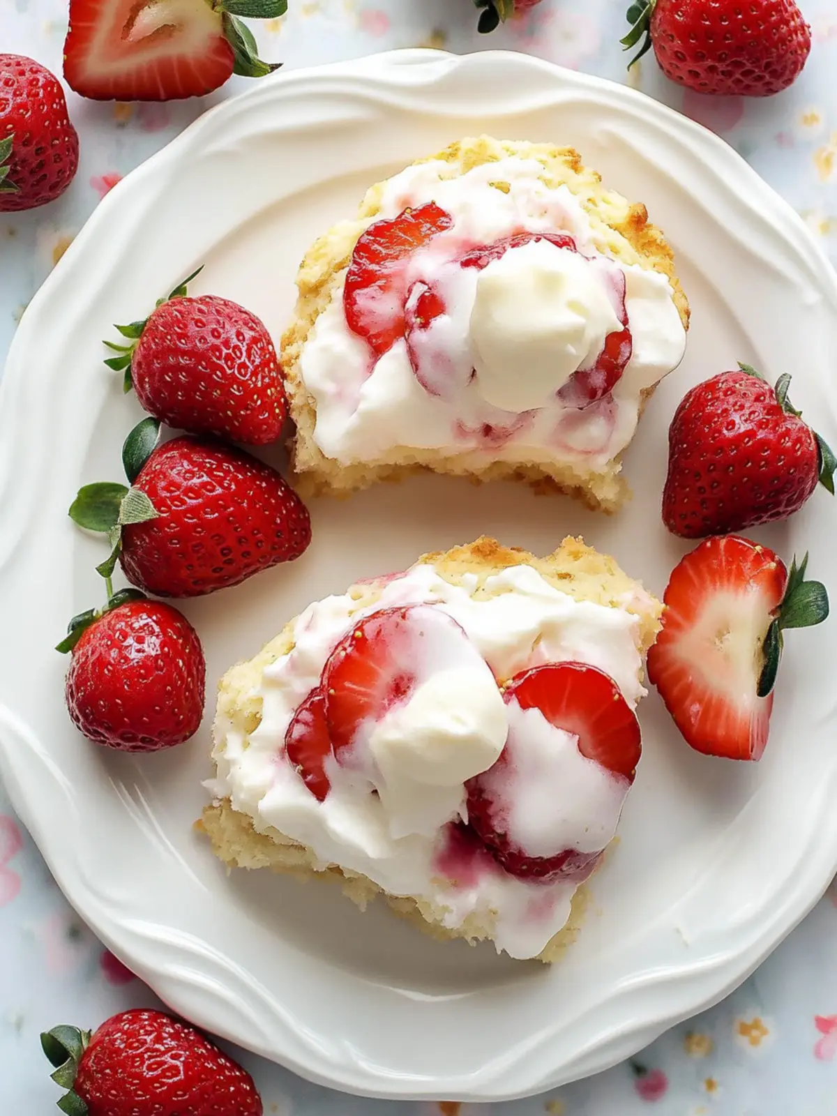 Strawberries and Cream Scones for the Perfect Morning Bliss 2 Strawberries and Cream Scones