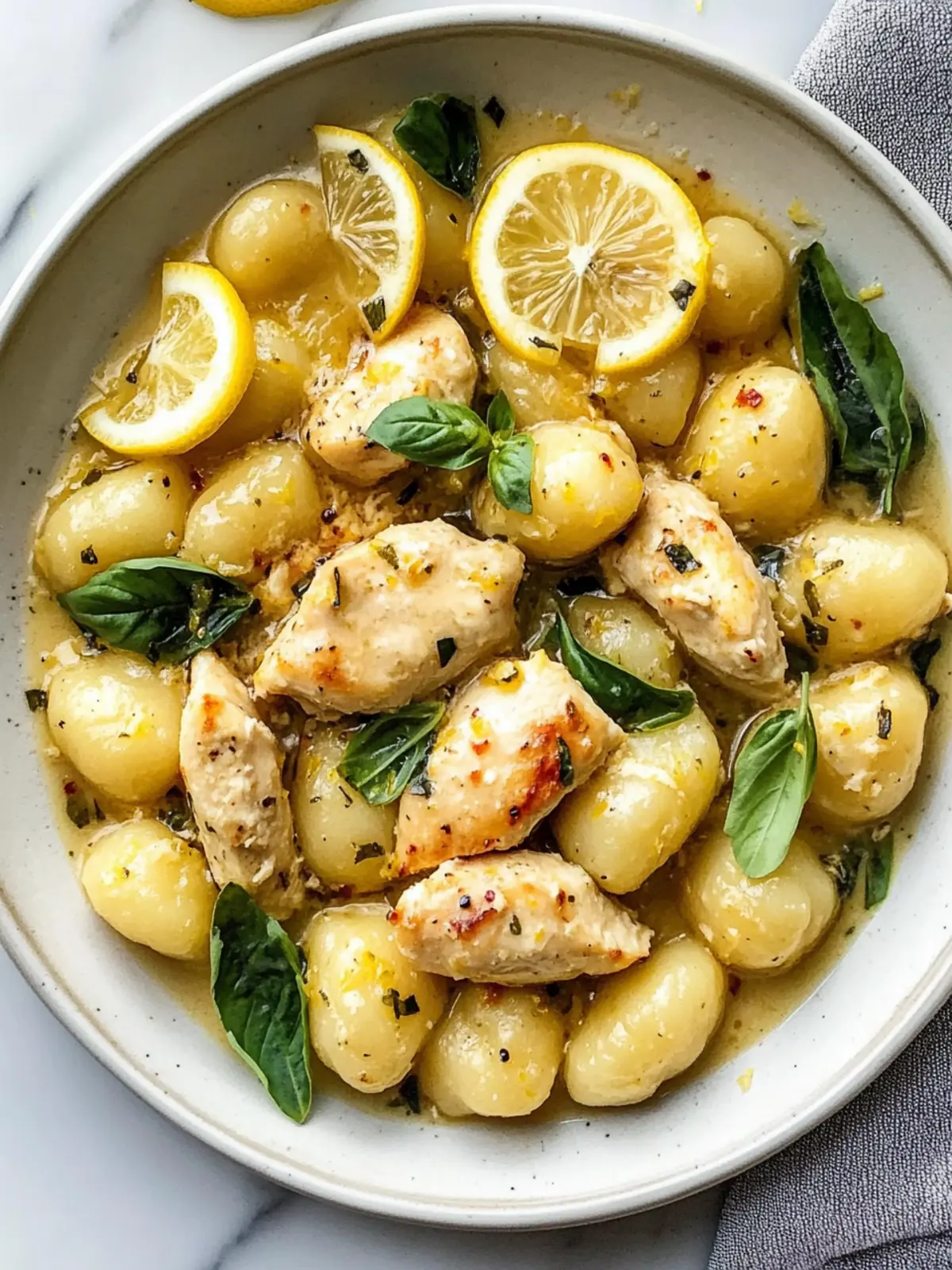 Delicious Lemon Chicken Gnocchi in One Pan for Quick Dinners 3 Lemon Chicken Gnocchi