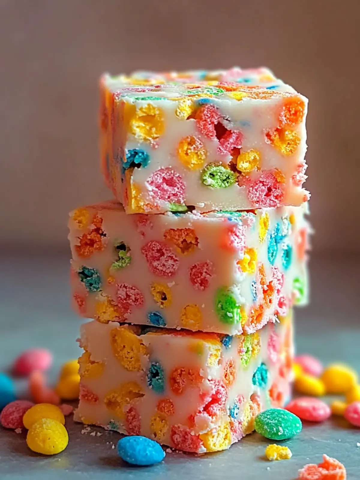 Fruity Pebbles Fudge: Quick, Colorful No-Bake Delight! 2 Fruity Pebbles Fudge