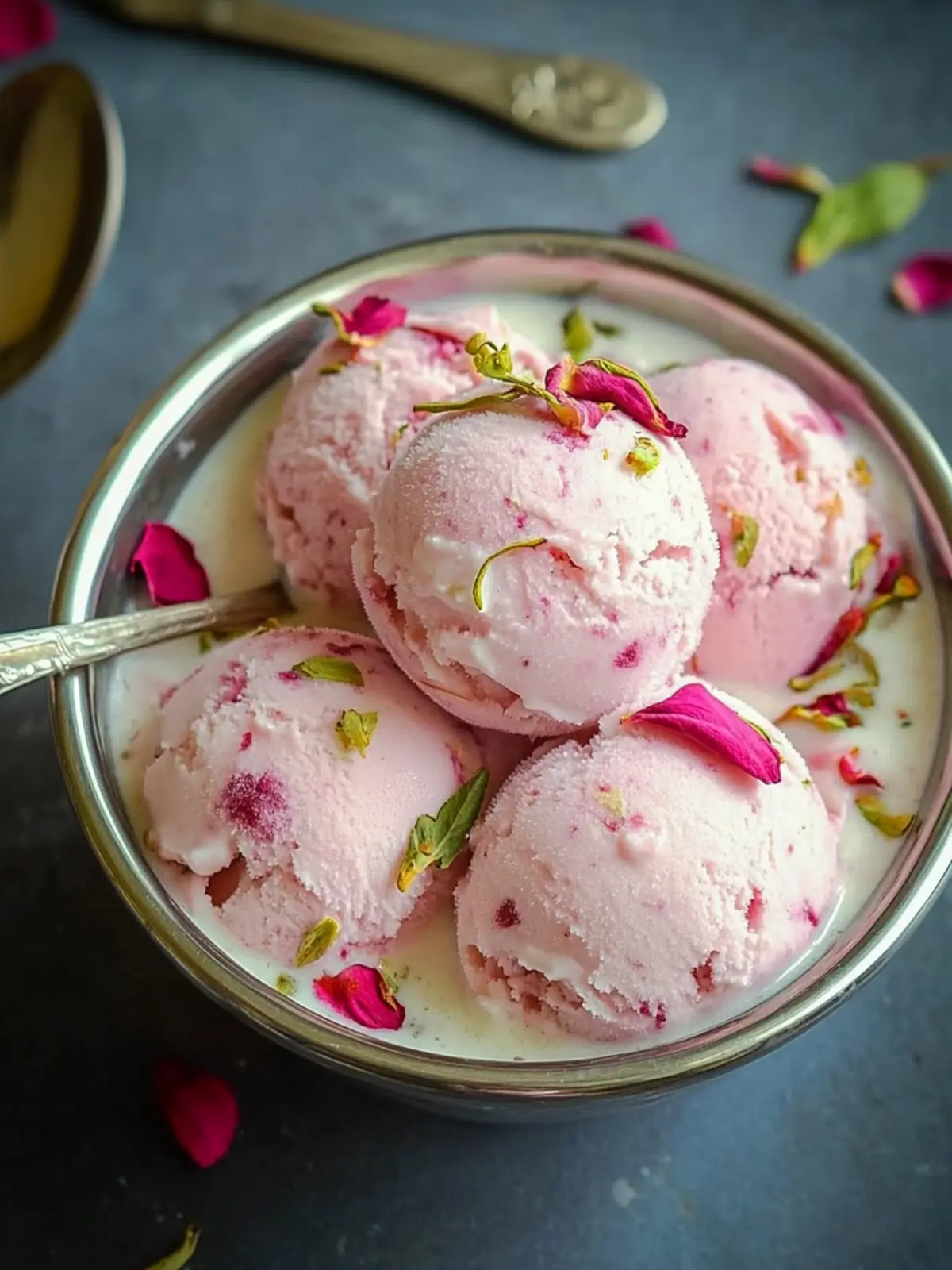 Irresistible Rose Rasmalai Ice Cream - A Creamy Delight 5 Rose Rasmalai Ice Cream