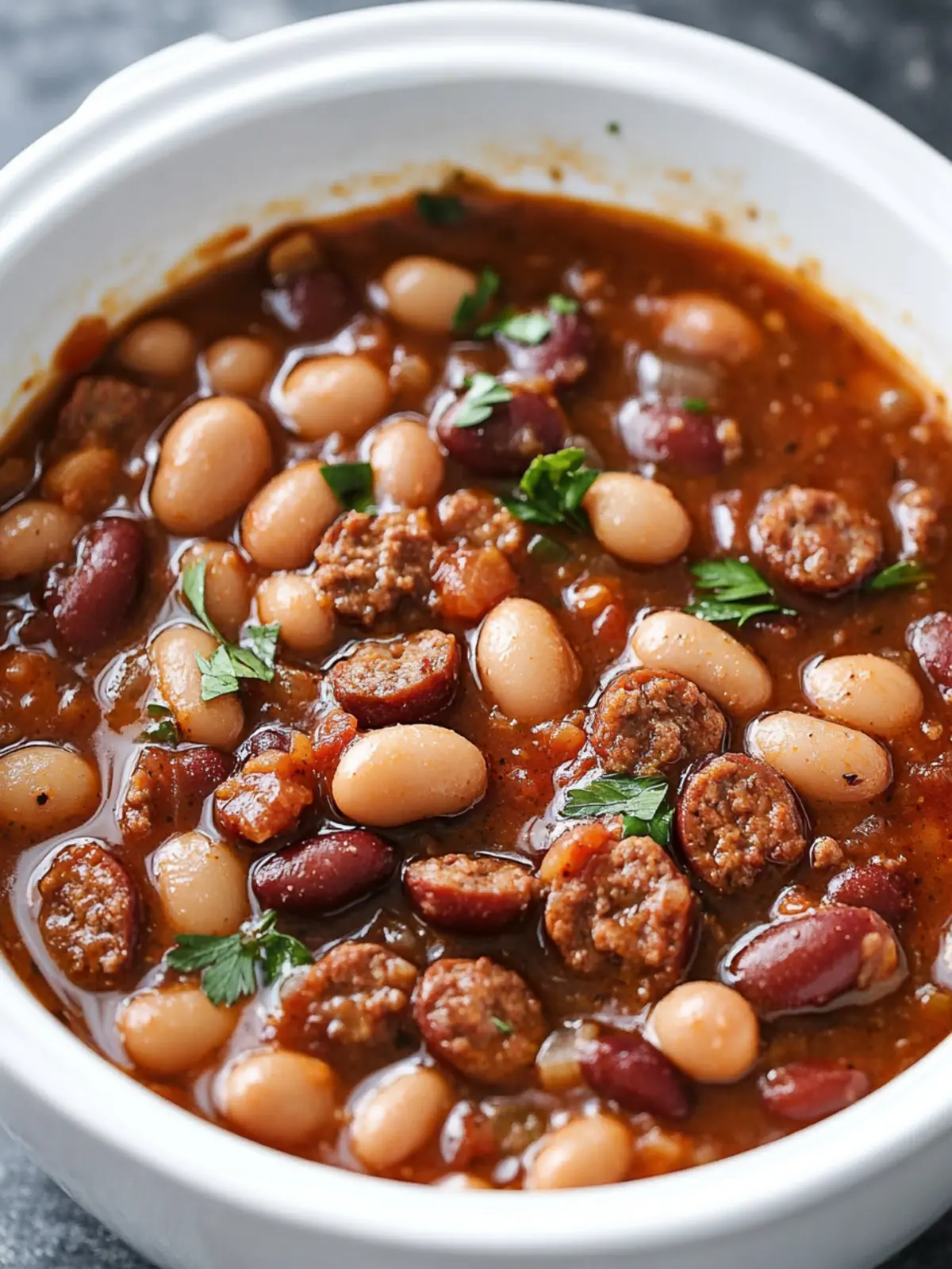 Slow Cooker 4-Ingredient Sausage and Beans You’ll Crave 5 Slow Cooker 4-Ingredient Sausage and Beans