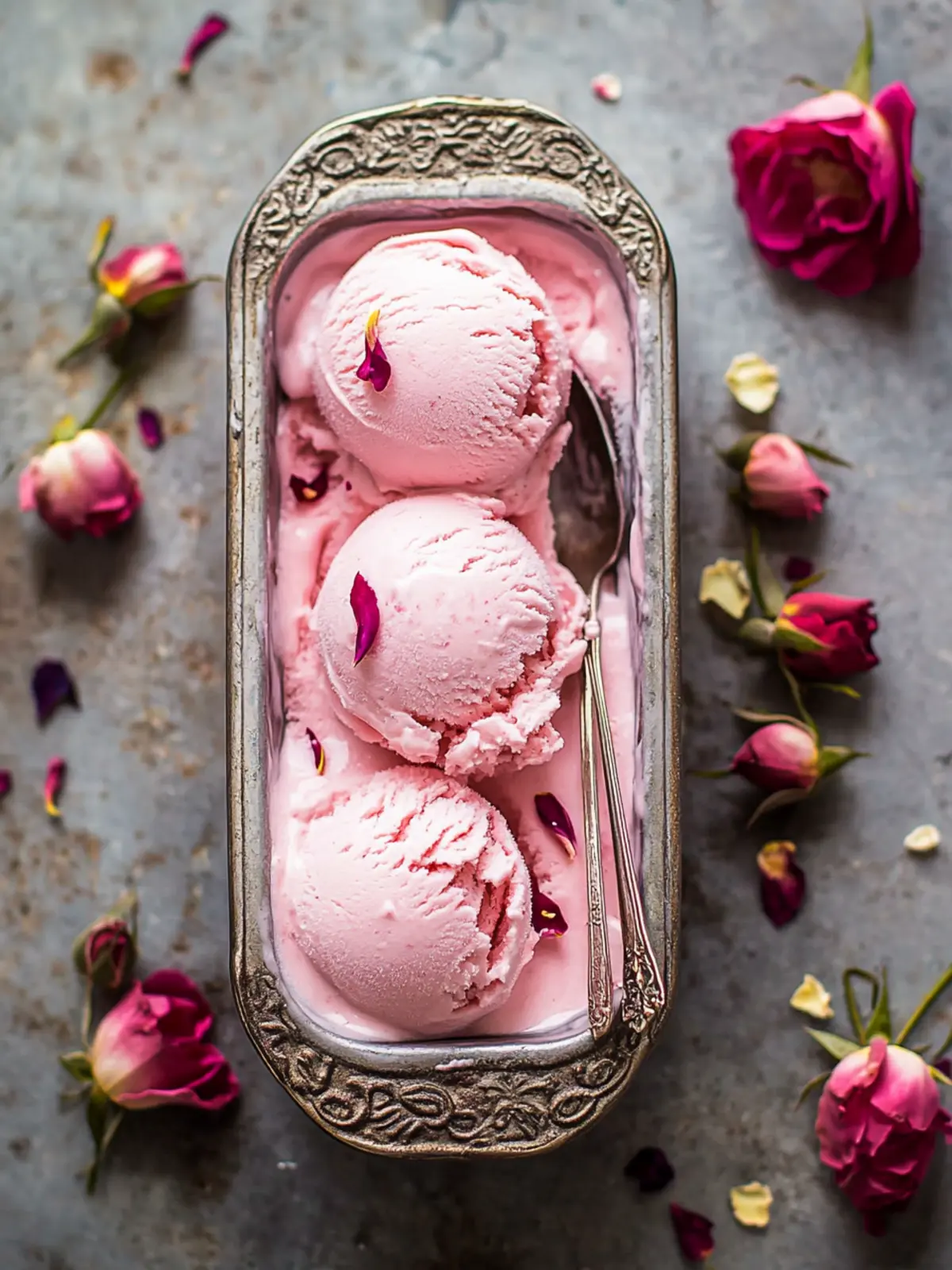 Deliciously Creamy Rose Ice Cream to Savor at Home 5 Rose Ice Cream
