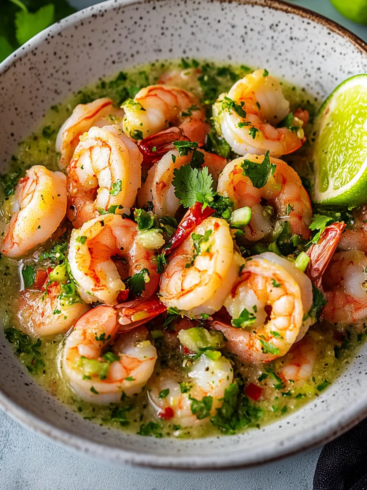 Shrimps in Culichi Salsa: A Creamy, Healthy Mexican Delight 3 Shrimps in Culichi Salsa