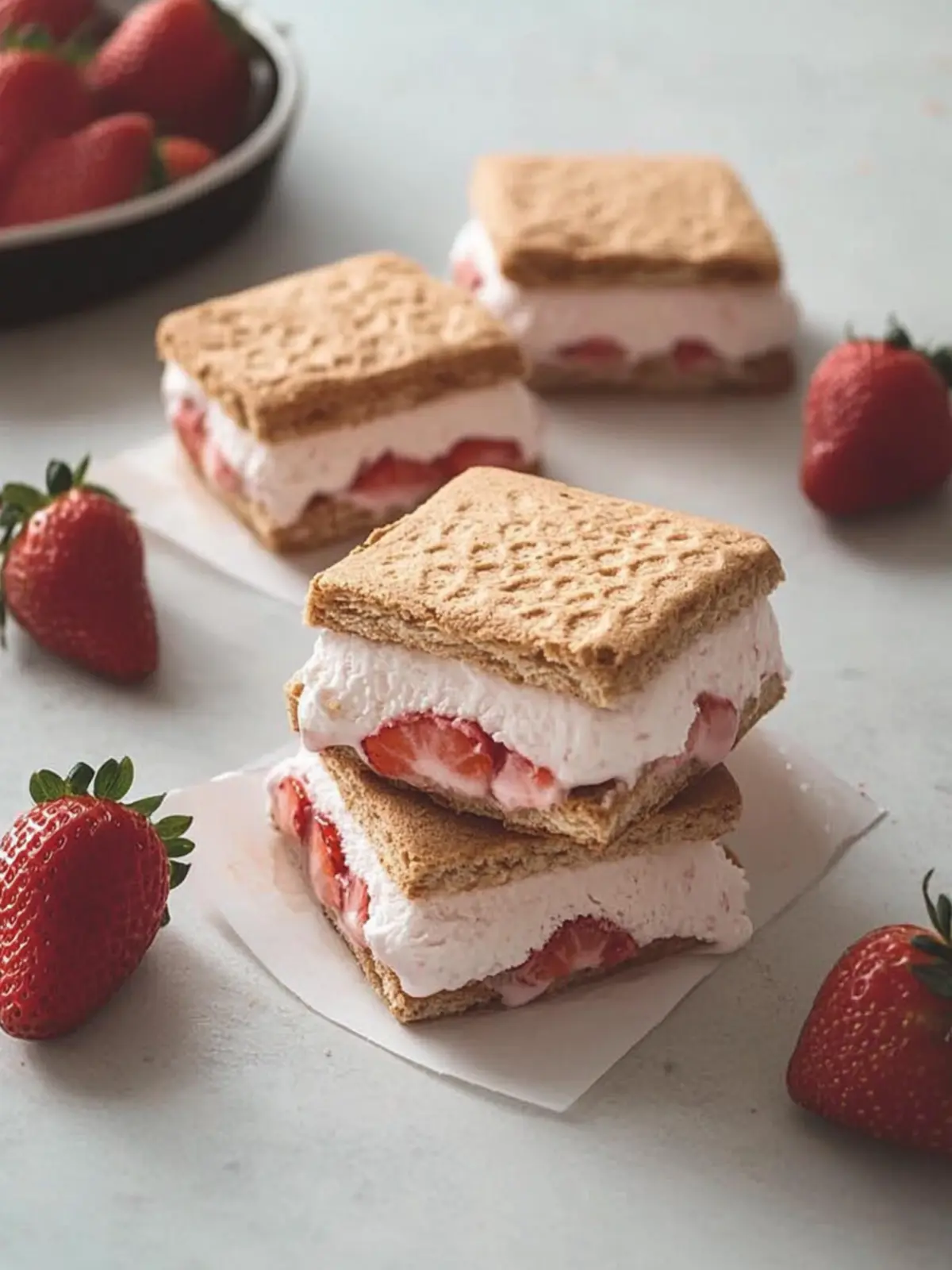 Refreshing Strawberry Ice Cream Sandwiches You Can Make Today 4 strawberry ice cream sandwich