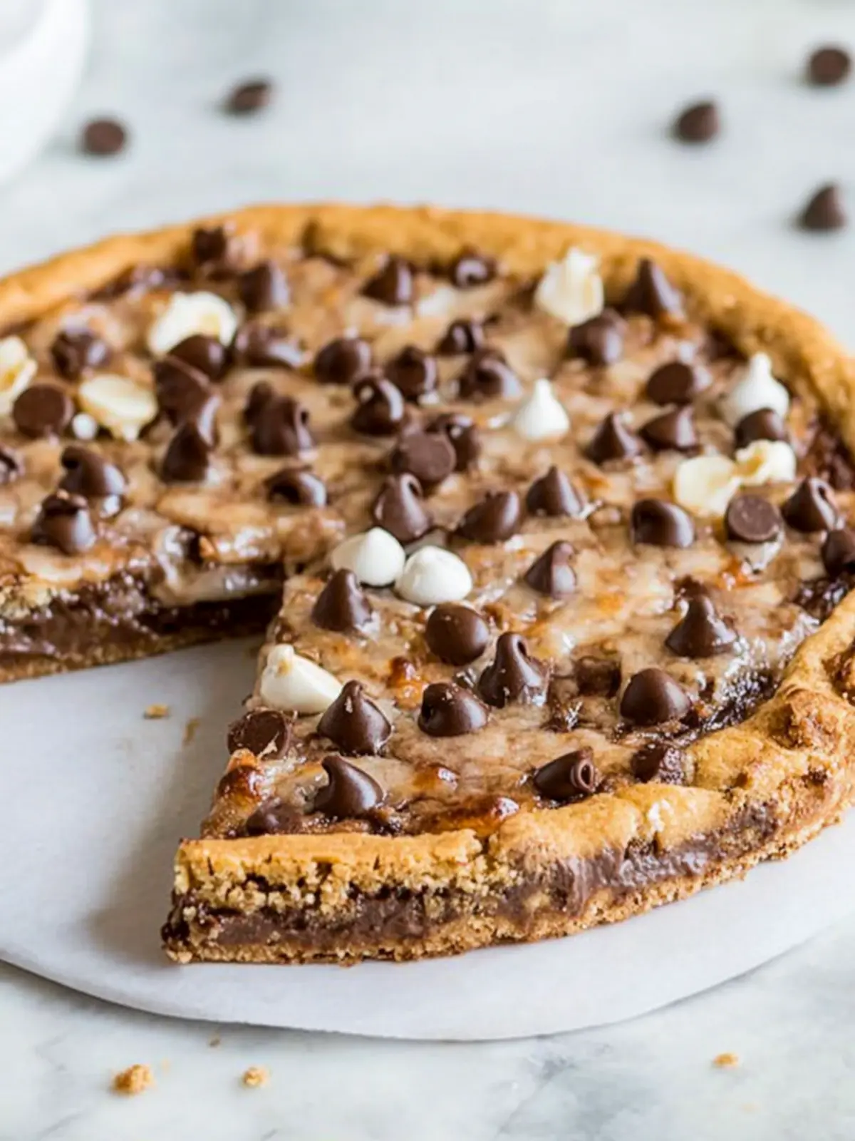 Decadent Chocolate Chip Cookie Pizza for Ultimate Indulgence 5 CHOCOLATE CHIP COOKIE PIZZA