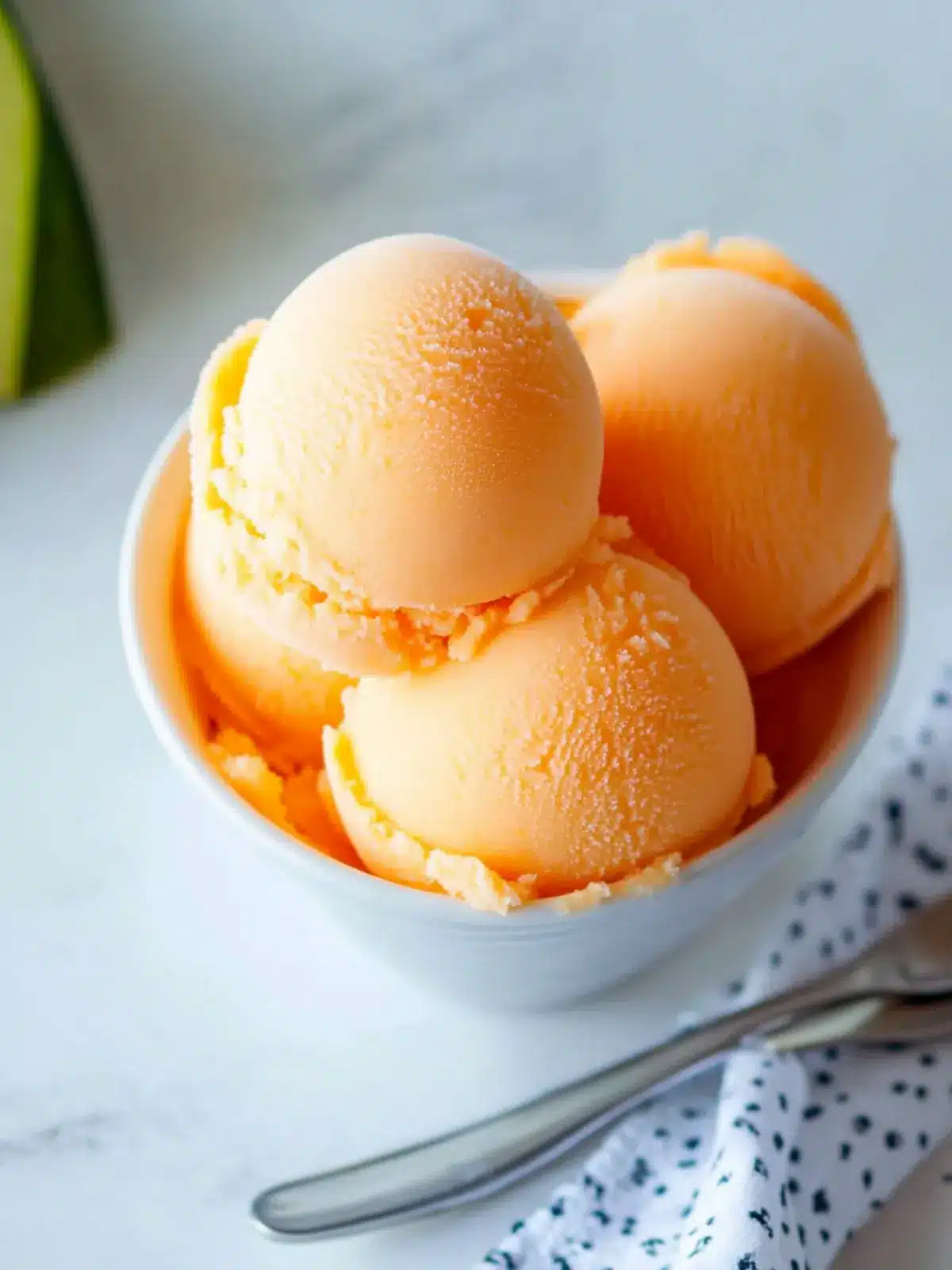 Creami Cantaloupe Sorbet – Summer's Healthiest Sweet Escape 5 Creami Cantaloupe Sorbet