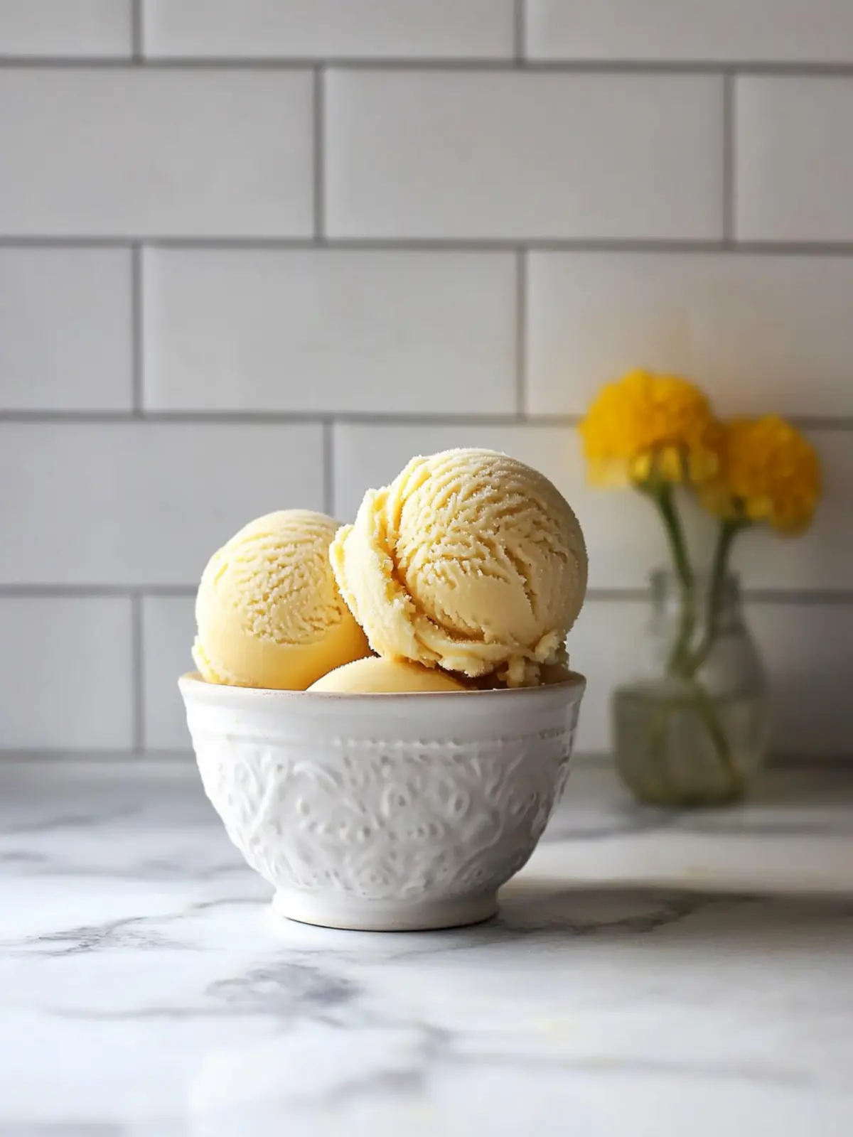 Heavenly Honey Ice Cream with Dandelion Petals Delight 4 Honey Ice Cream