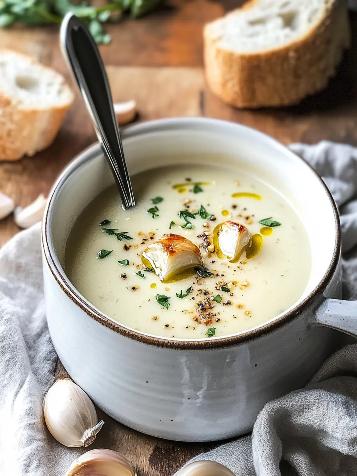 French Garlic Soup Recipe for Irresistible Comfort Food 5 French Garlic Soup