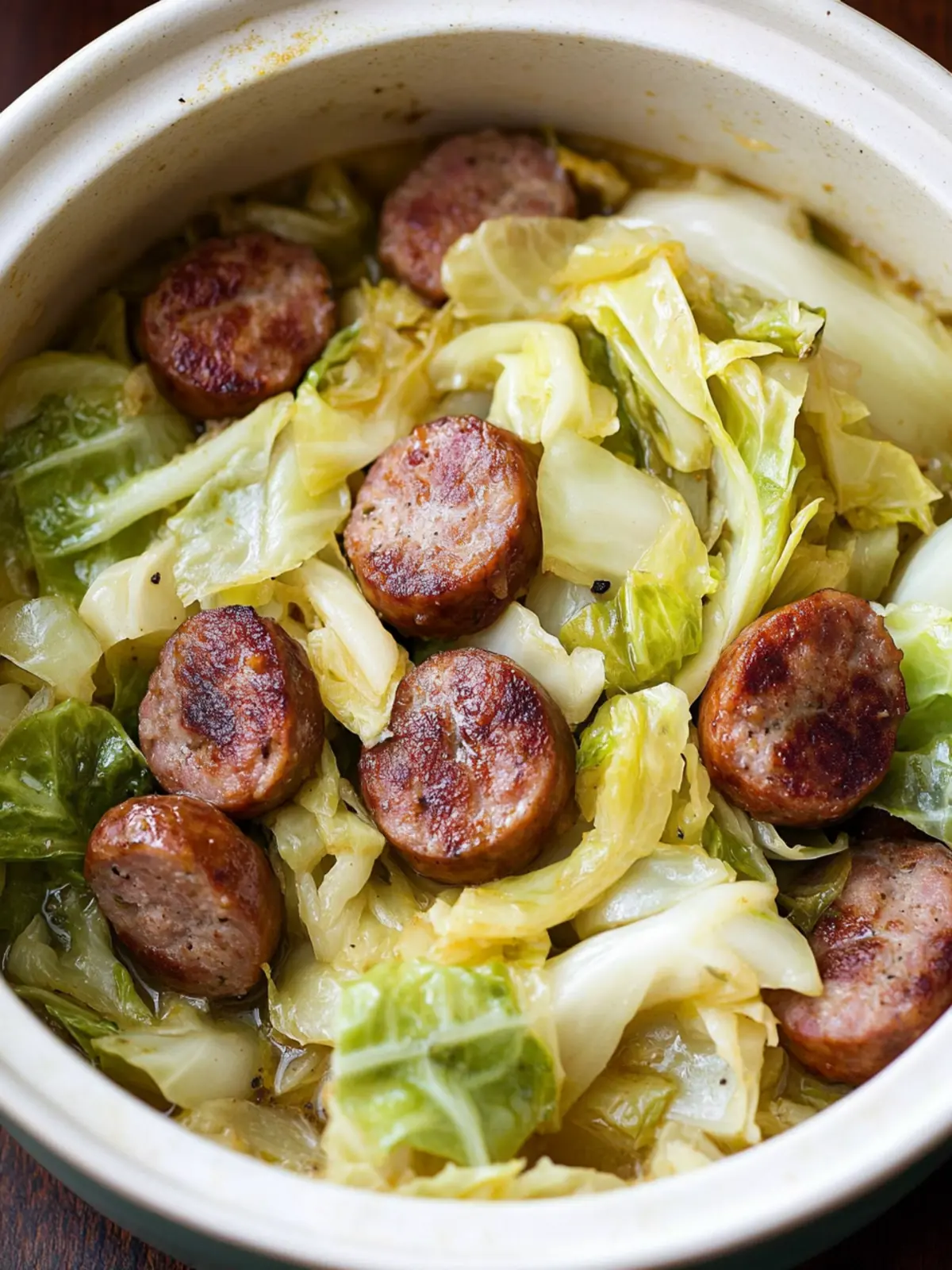 Savory Cabbage and Sausage Skillet in 30 Minutes or Less 4 cabbage and sausage