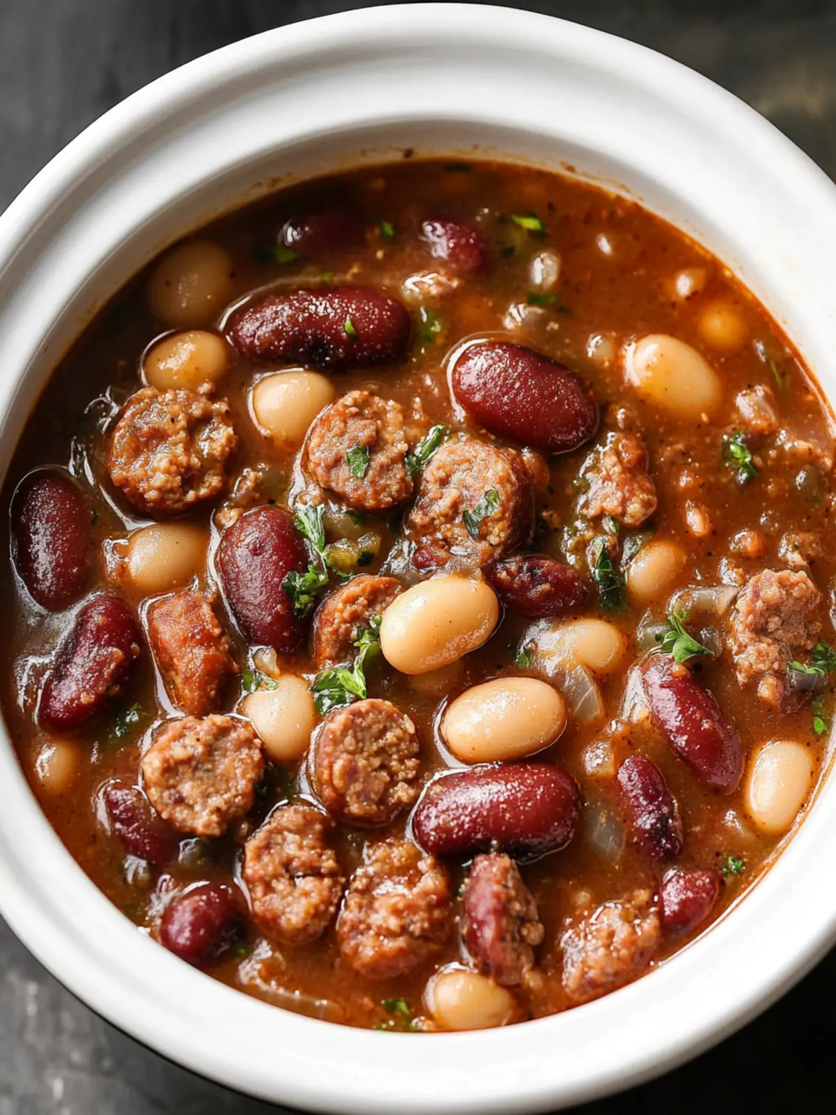 Slow Cooker 4-Ingredient Sausage and Beans You’ll Crave 4 Slow Cooker 4-Ingredient Sausage and Beans