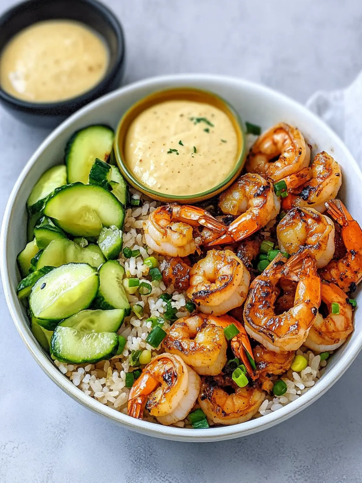 Savory Hibachi Shrimp Rice Bowls with Homemade Yum Yum Sauce 3 Hibachi Shrimp Rice Bowls