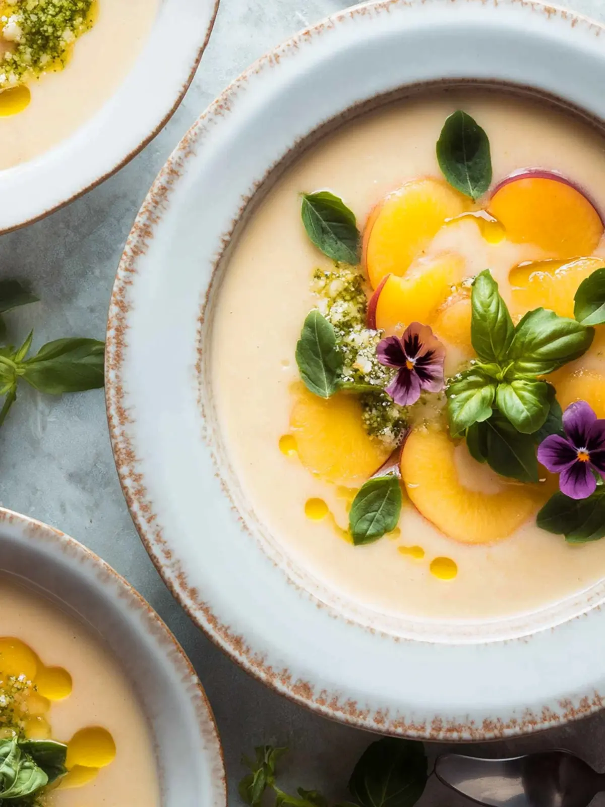Delicious Chilled Peach Soup with Cucumber in 20 Minutes 2 Chilled Peach Soup