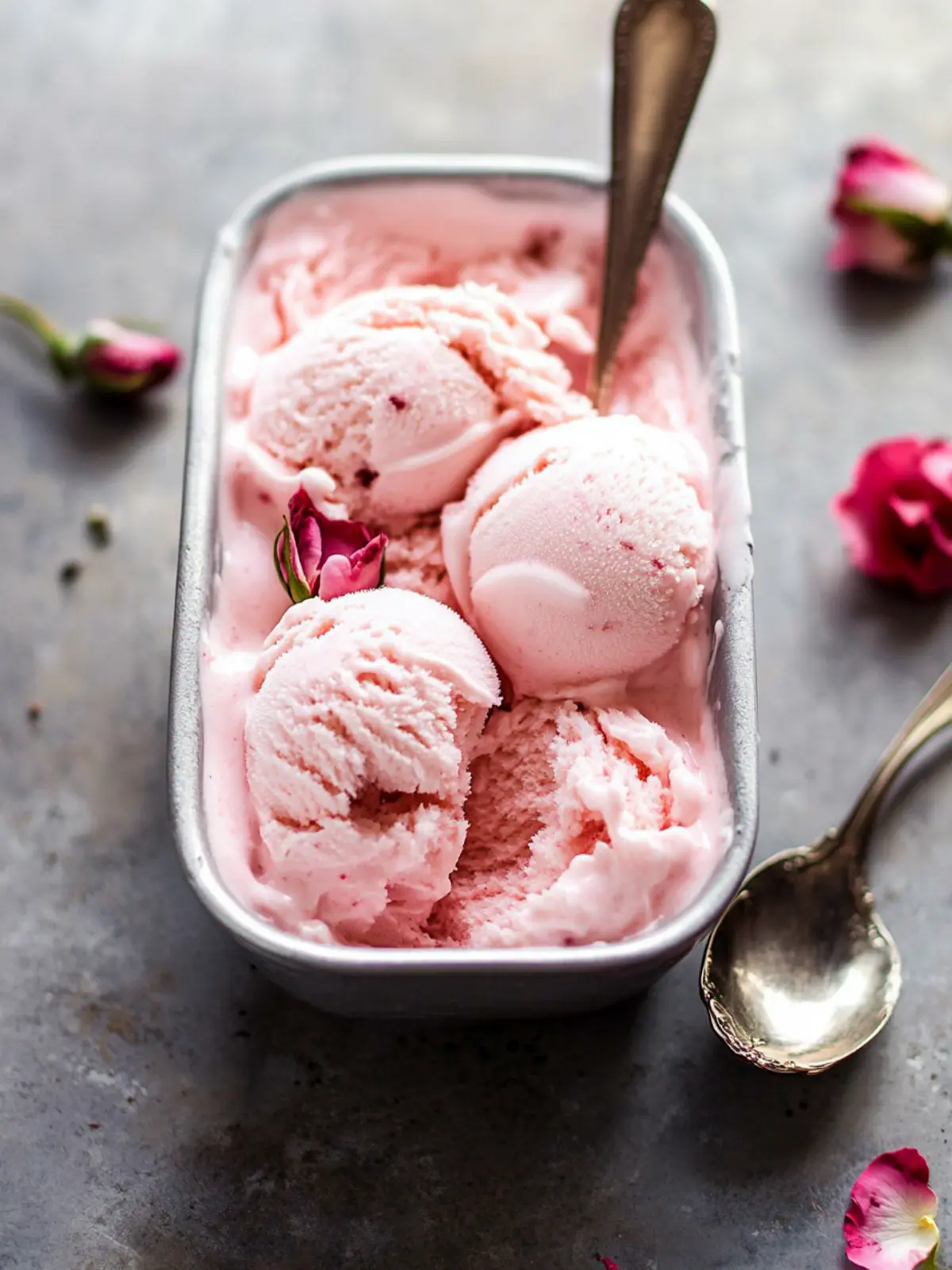 Deliciously Creamy Rose Ice Cream to Savor at Home 2 Rose Ice Cream