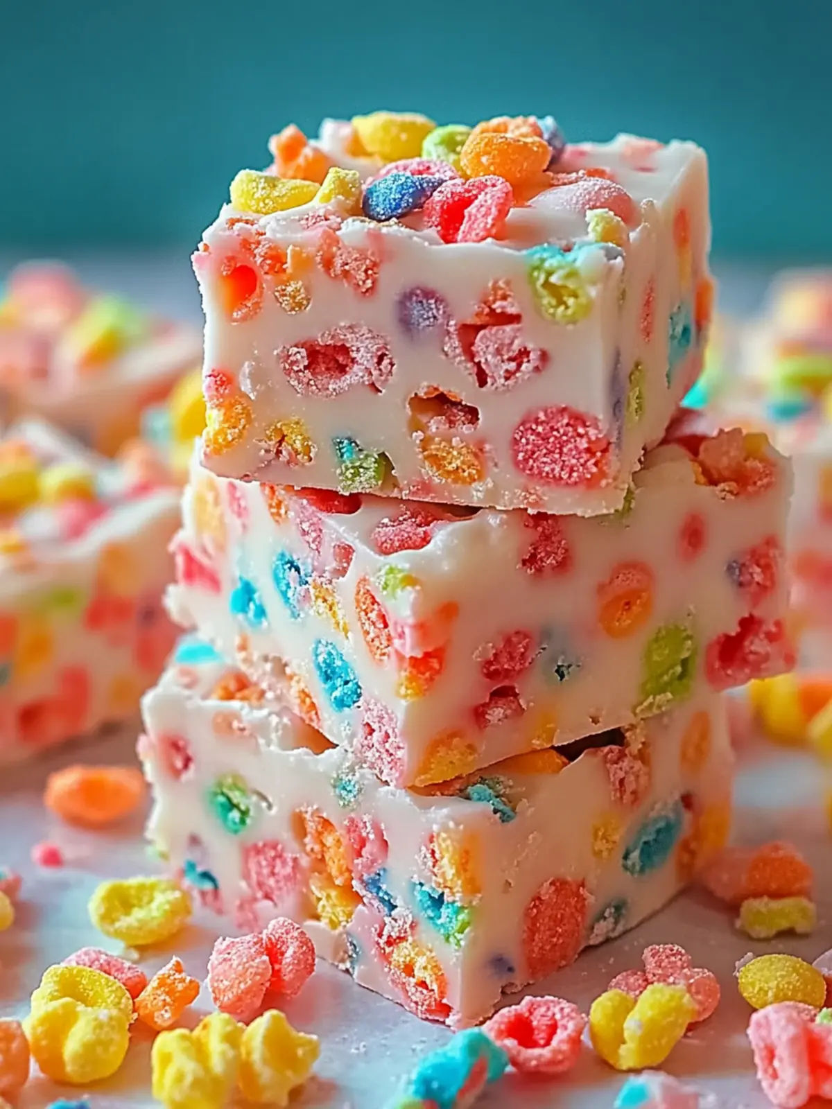Fruity Pebbles Fudge: Quick, Colorful No-Bake Delight! 4 Fruity Pebbles Fudge