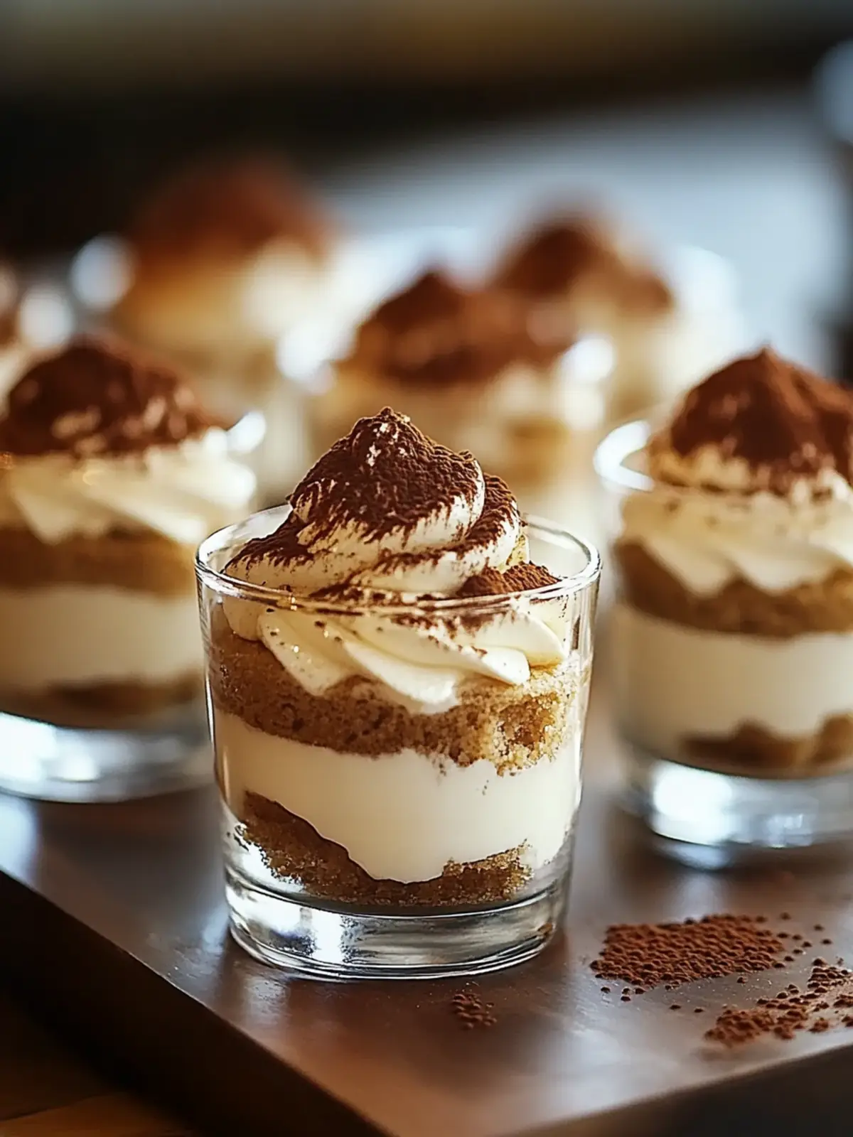Indulge in Mini Tiramisu Cups for a Cozy Dessert Delight 2 Mini Tiramisu Cups