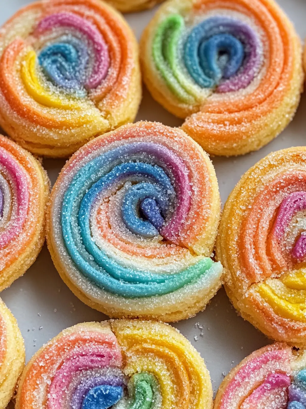 Rainbow Palmiers: Easy Sweet Treats for Any Celebration 3 Rainbow Palmiers