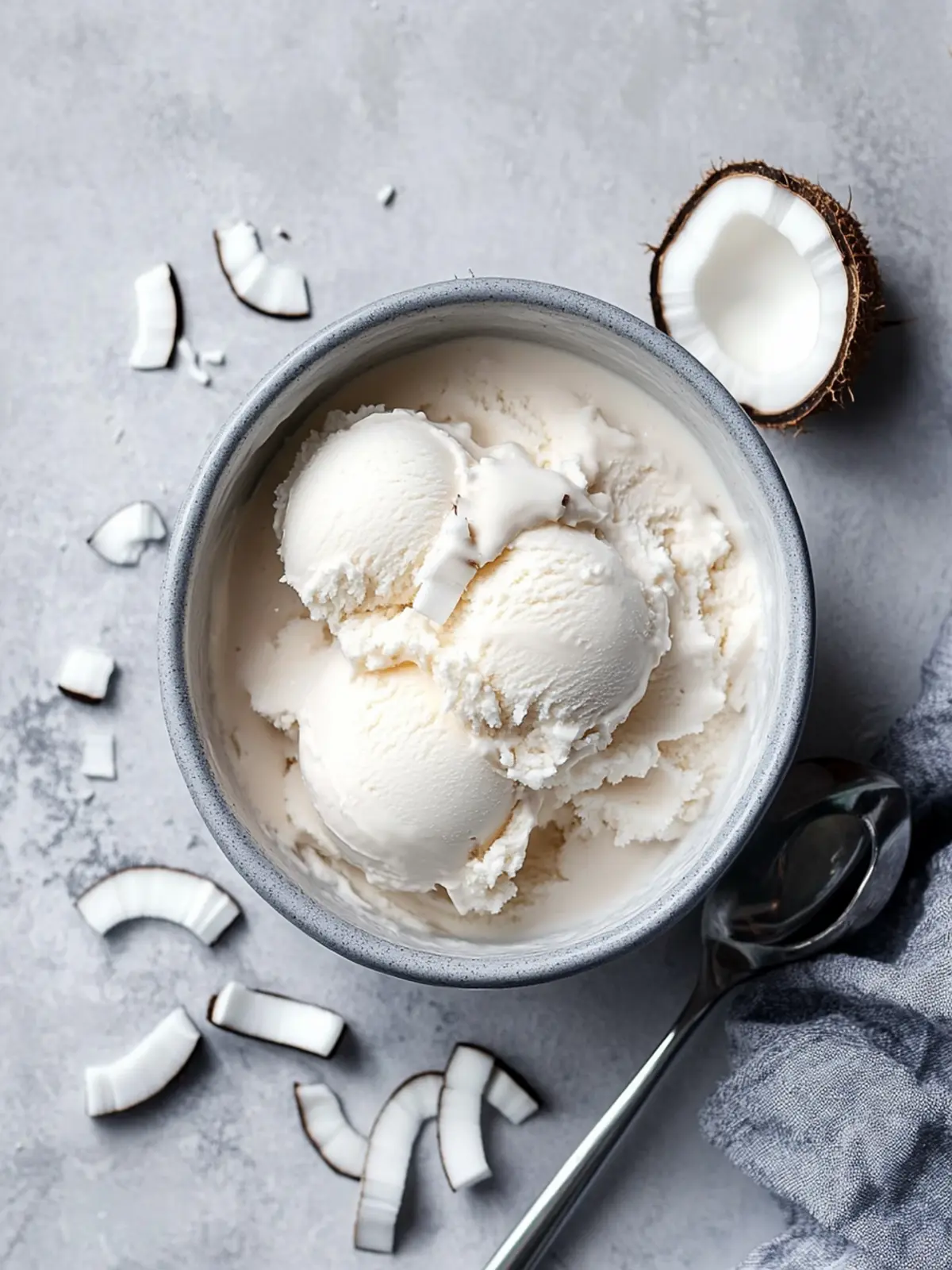 Creamy Coconut Ice Cream: Vegan Delight in Every Scoop 2 Coconut Ice Cream