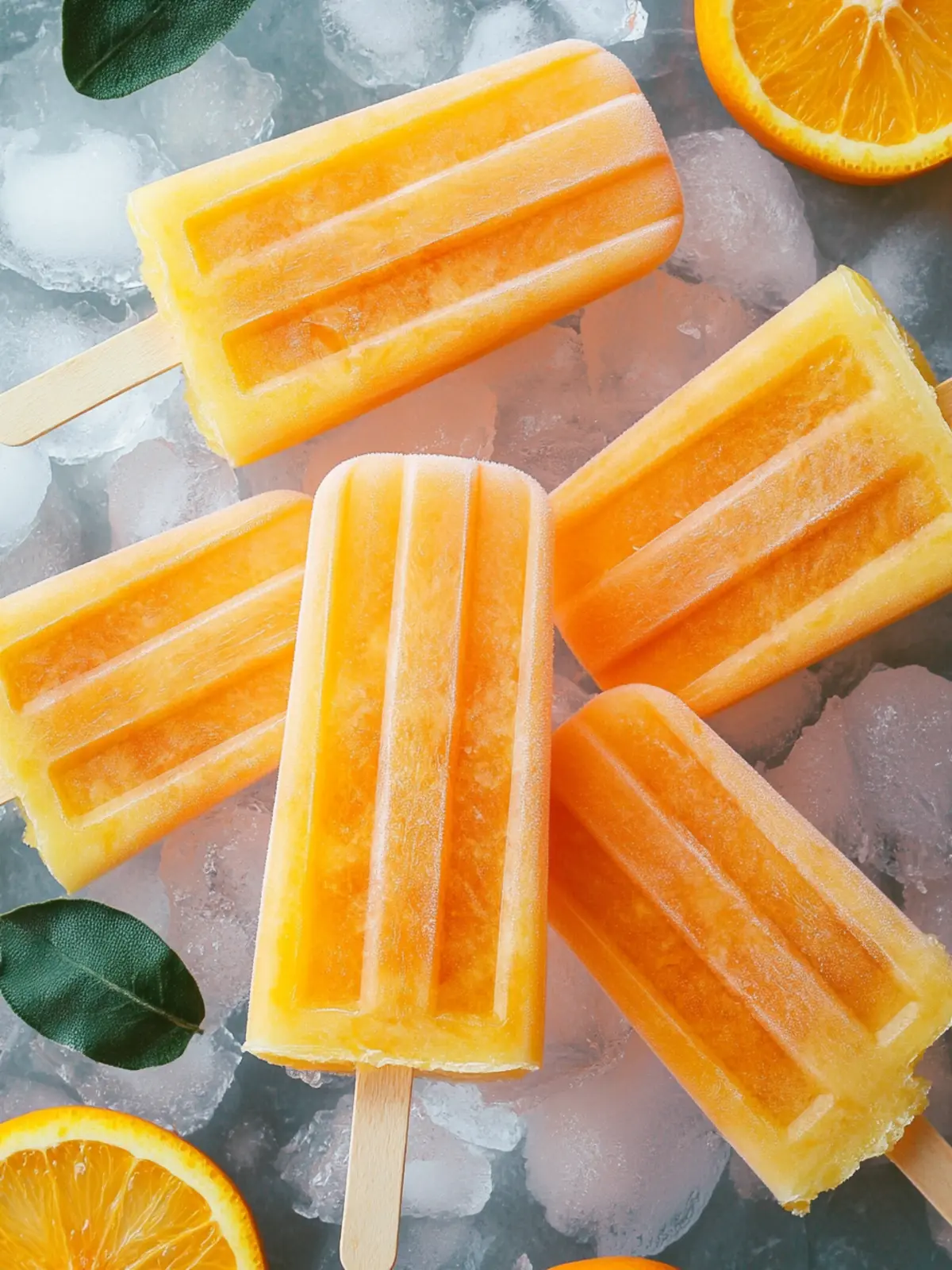 Delicious Orange Popsicles: A Refreshing Summer Treat 3 Orange Popsicles