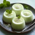 Irresistibly Creamy Pandan Coconut Panna Cotta Recipe 2 Creamy Pandan Coconut Panna Cotta