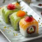 Delicious Dessert Sushi: Sweet Coconut Rice with Fruit Touch 42 DESSERT SUSHI