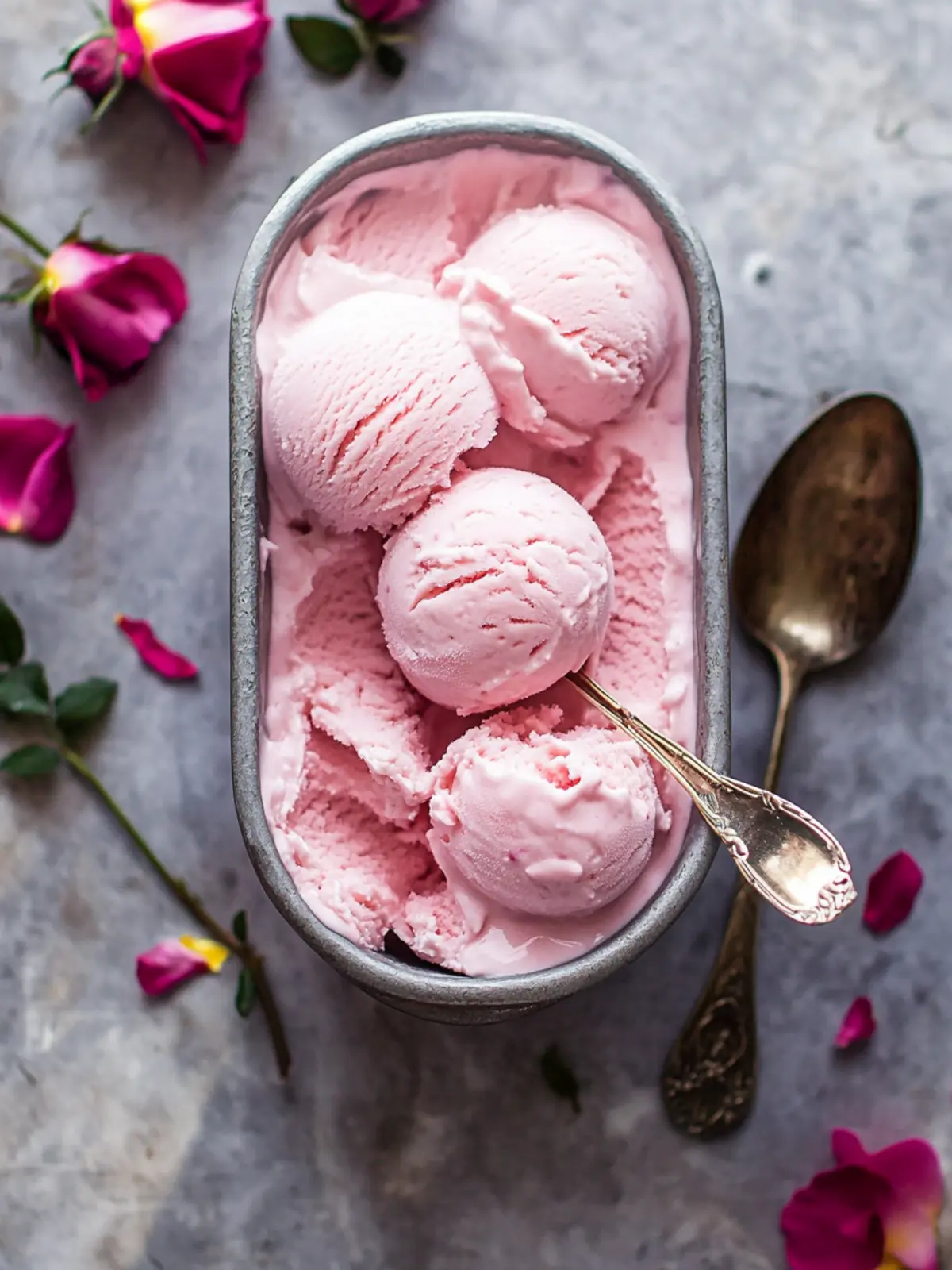 Deliciously Creamy Rose Ice Cream to Savor at Home 3 Rose Ice Cream