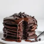 Indulge in Fluffy Chocolate Pancakes with Decadent Ganache 9 Chocolate Pancakes