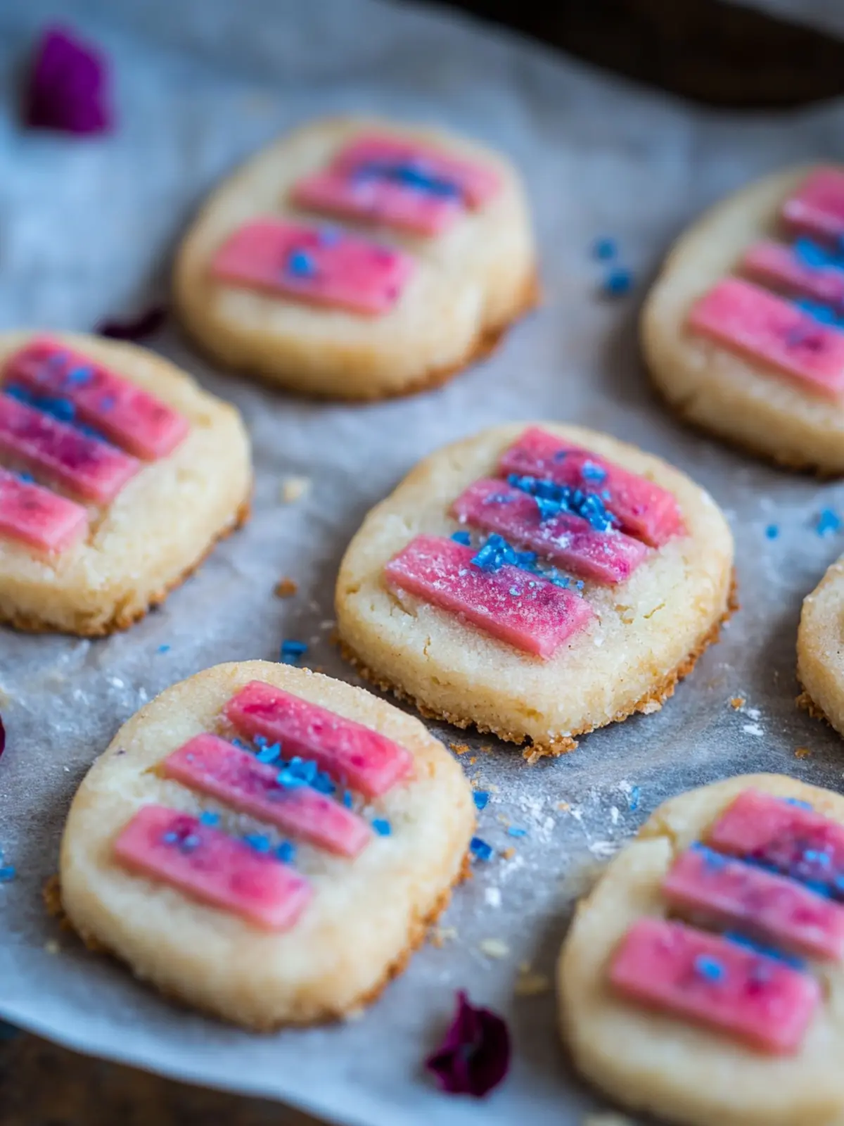 Delicious Guava & White Chocolate Shortbread Cookies for Pride 5 Guava & White Chocolate Shortbread Cookies