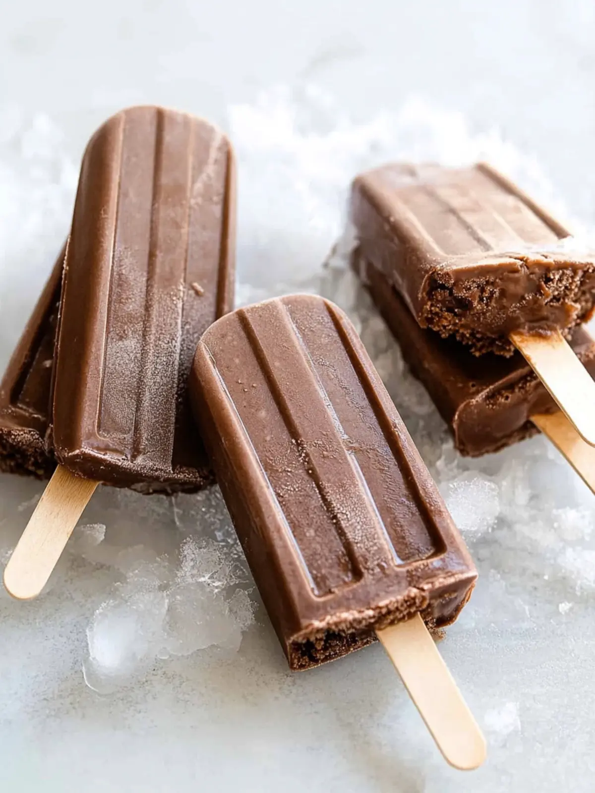 Delightful Fudgesicles: A Guilt-Free Frozen Treat at Home 2 Fudgesicles